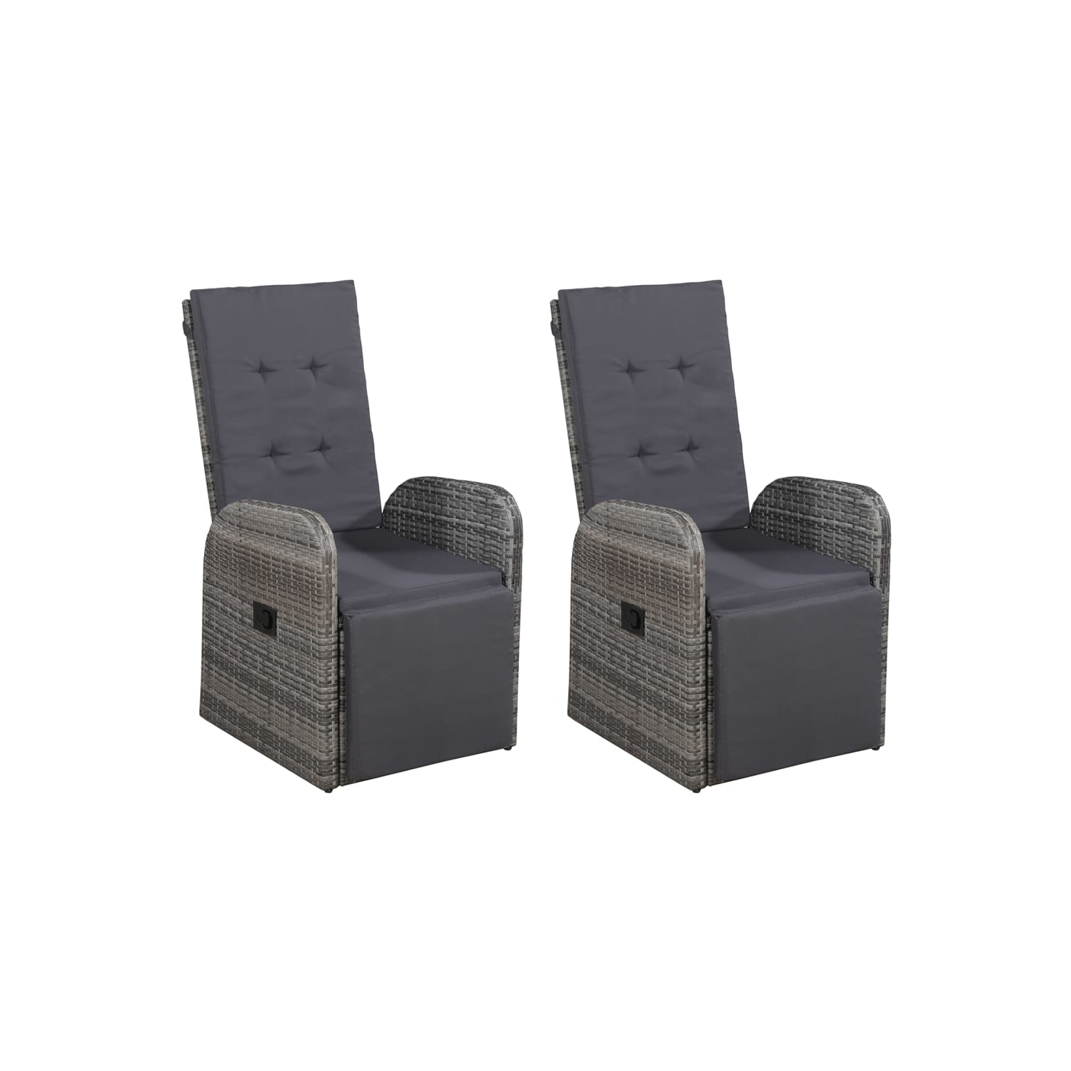 vidaXL 5 Piece Patio Dining Set Gray