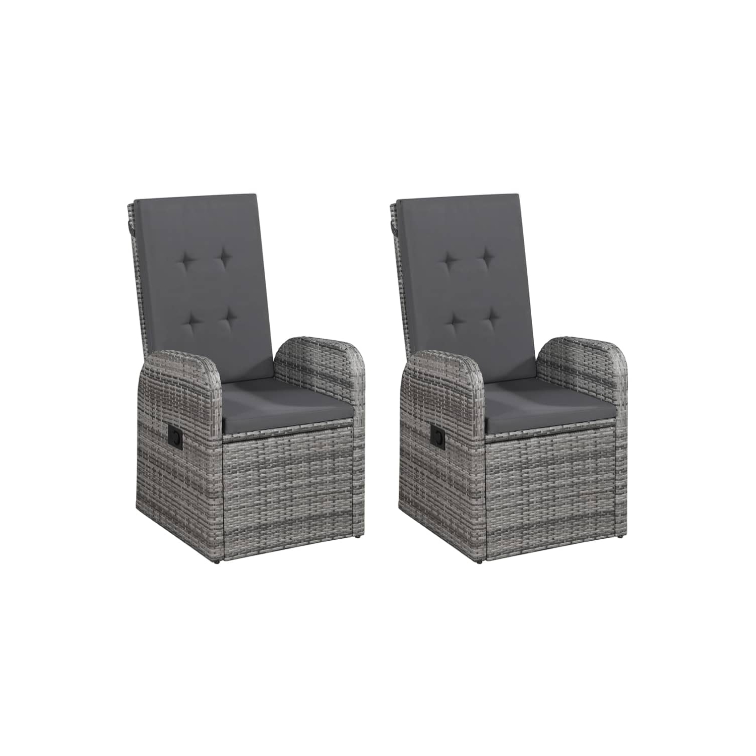 vidaXL 5 Piece Patio Dining Set Gray