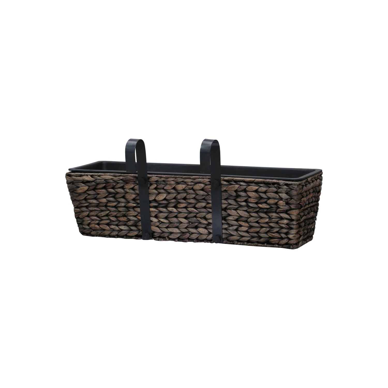 vidaXL Garden Planters 2 pcs Water Hyacinth Brown