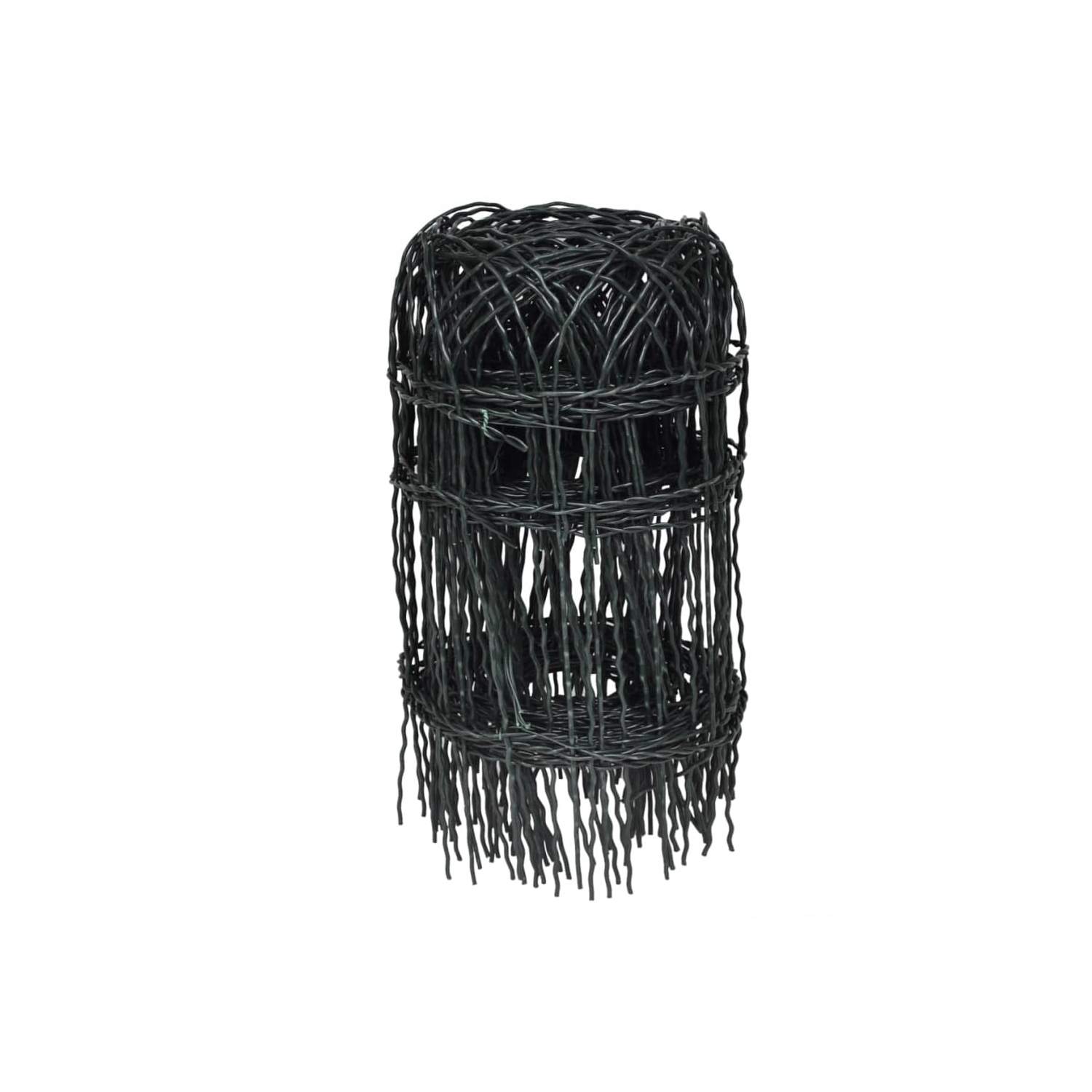 vidaXL Garden Border Fence Powder-coated Iron 32.8'x1.3'