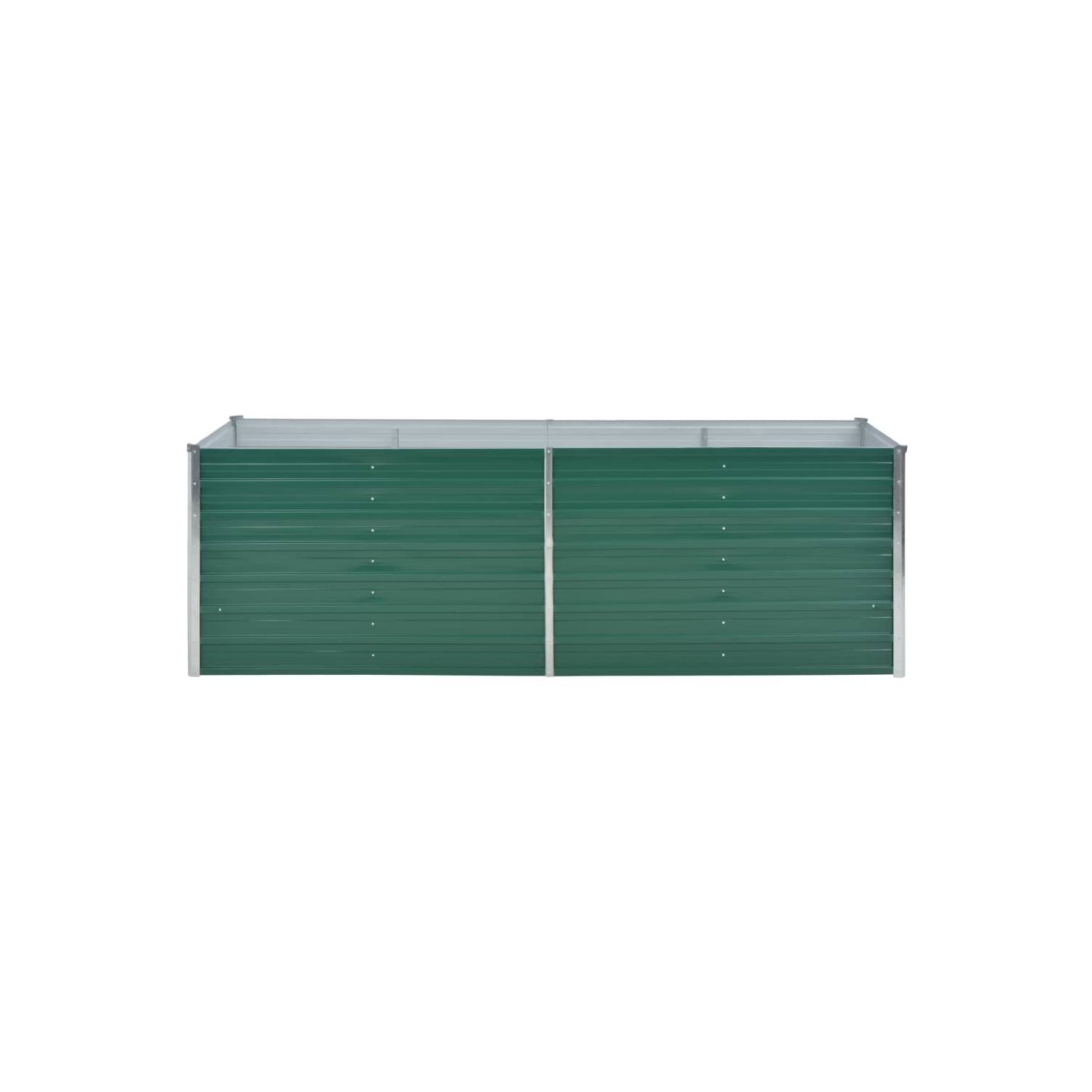 vidaXL Garden Raised Bed Galvanized Steel 94.5"x31.5"x31.3" Green