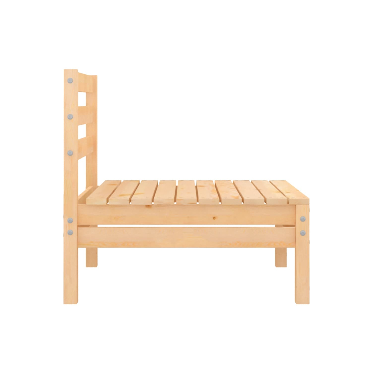 vidaXL 3 Piece Patio Lounge Set Solid Pinewood