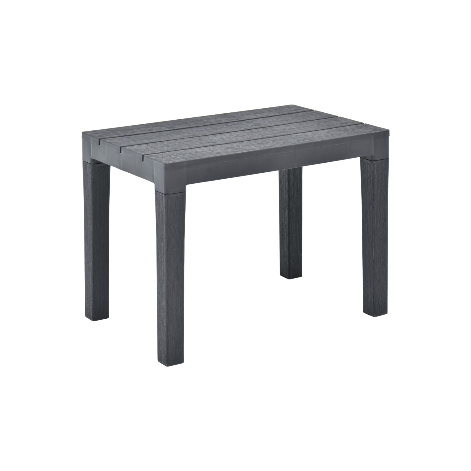 vidaXL Patio Benches 2 pcs Anthracite Plastic
