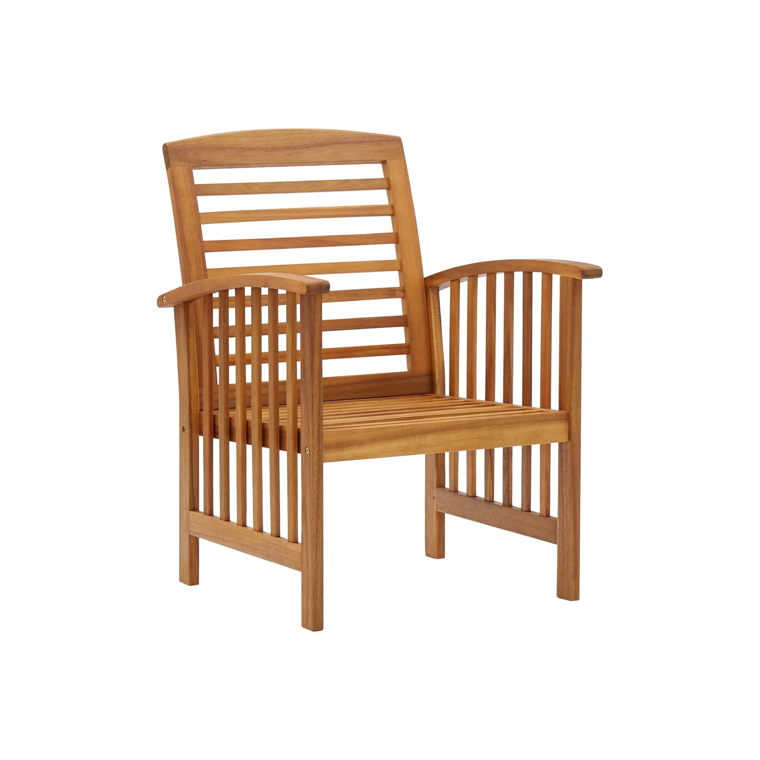 vidaXL Patio Chairs 2 pcs Solid Acacia Wood
