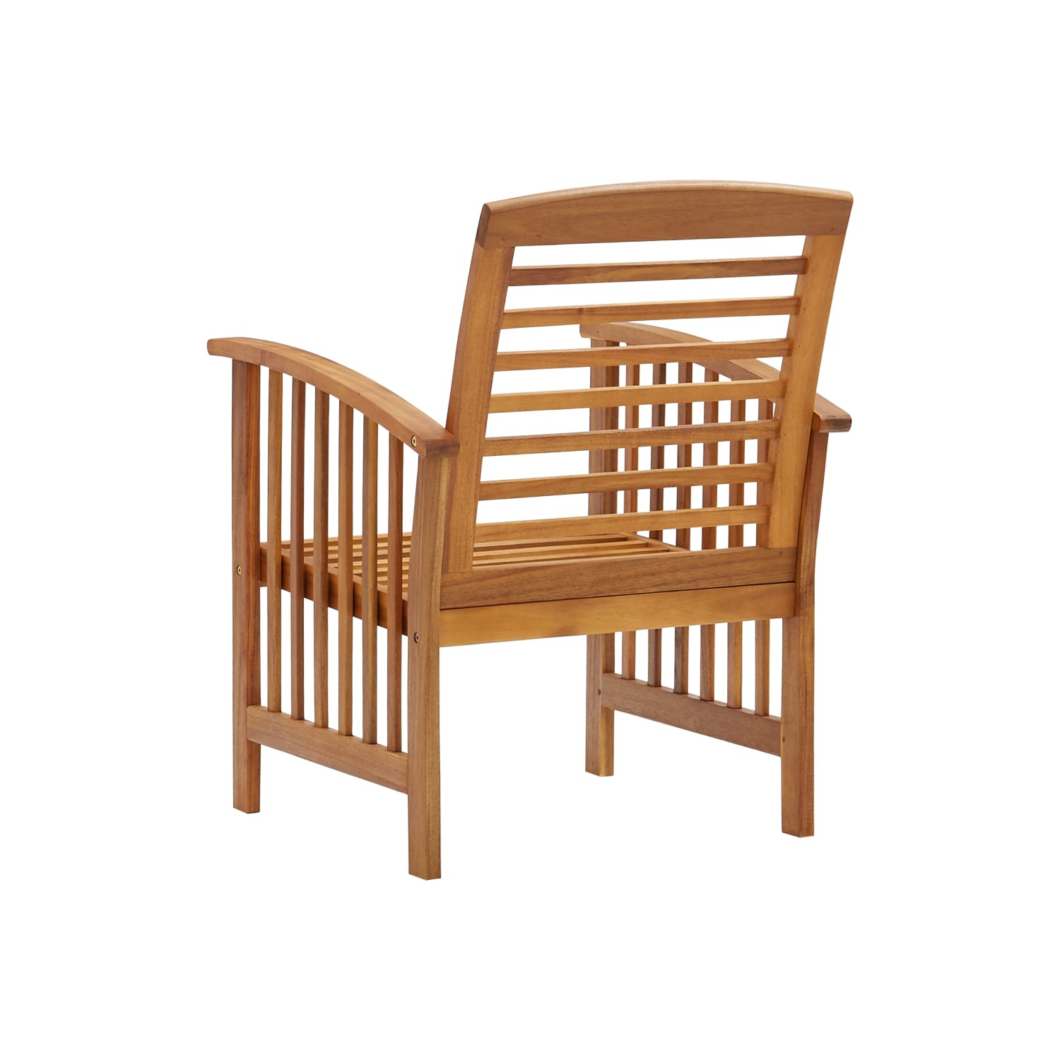 vidaXL Patio Chairs 2 pcs Solid Acacia Wood