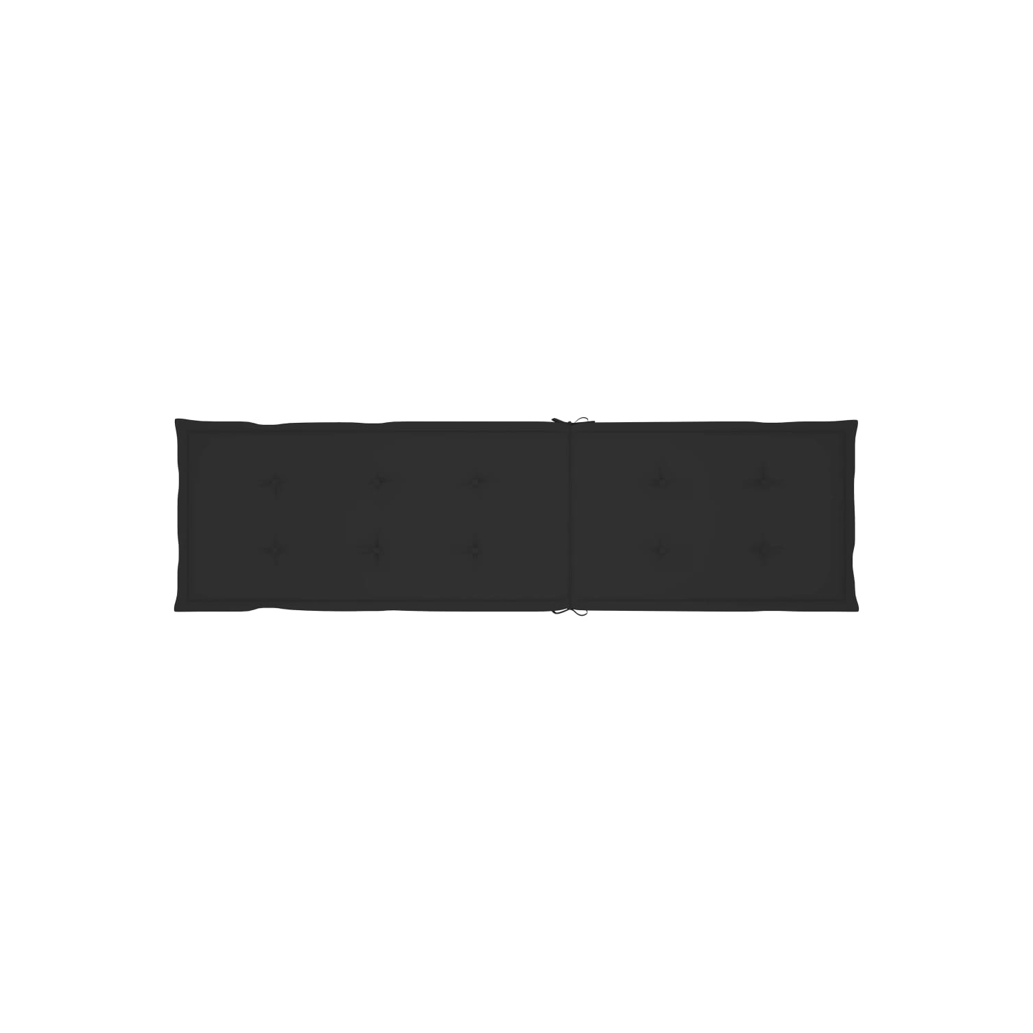 vidaXL Deck Chair Cushion Blackx19.7"x1.2"