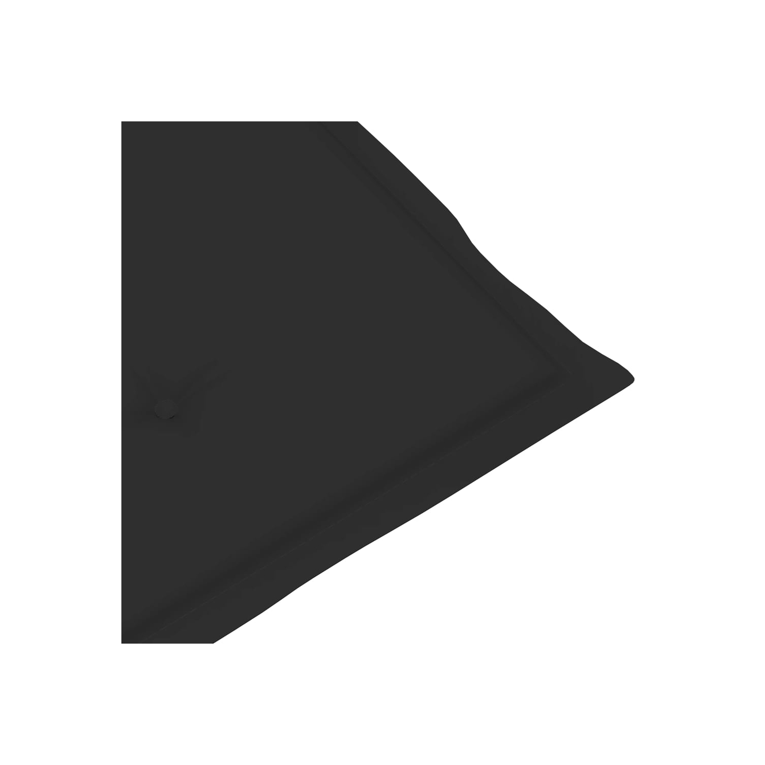 vidaXL Deck Chair Cushion Blackx19.7"x1.2"