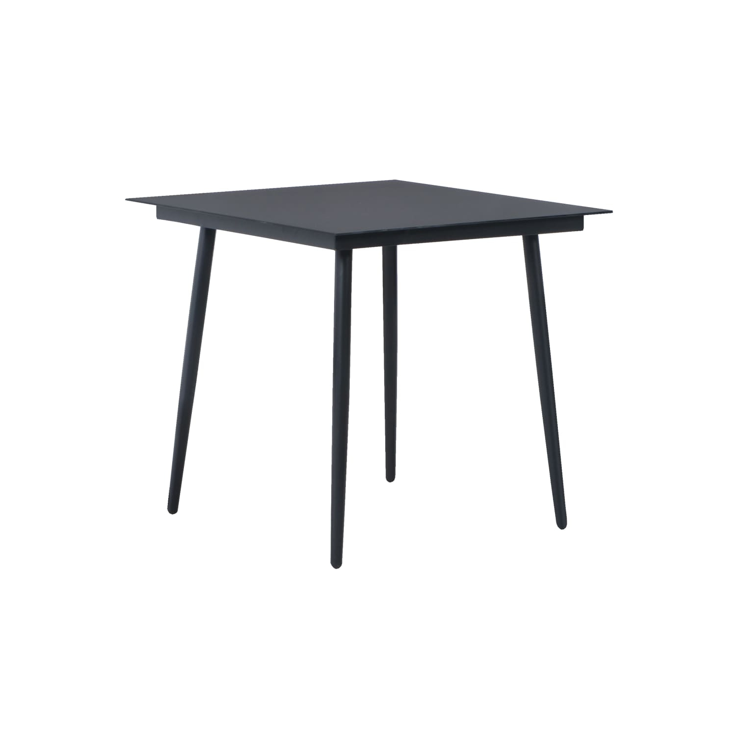 vidaXL 3 Piece Patio Dining Set PVC Rattan Black