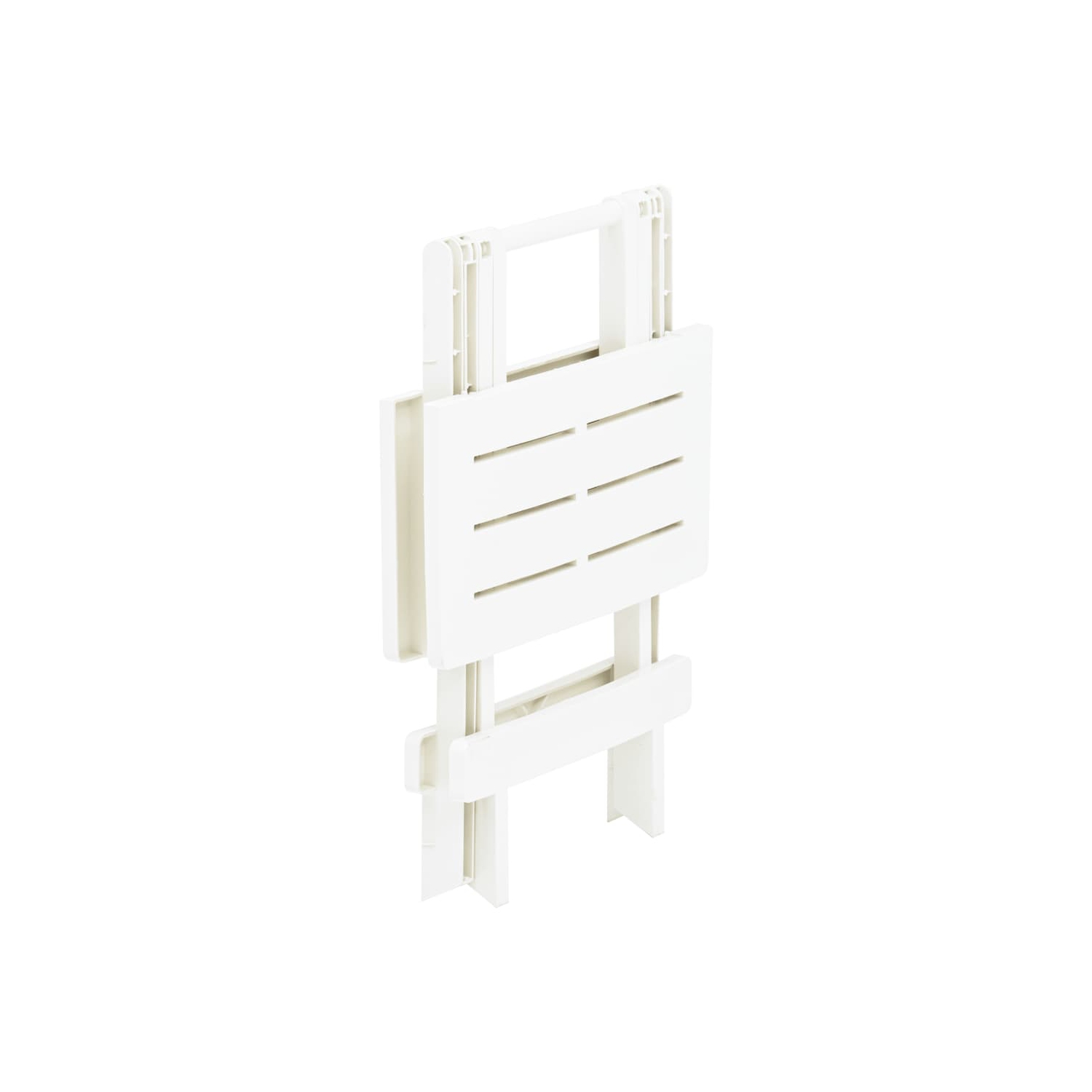 vidaXL Folding Patio Table White 17.7"x16.9"x19.7" Plastic