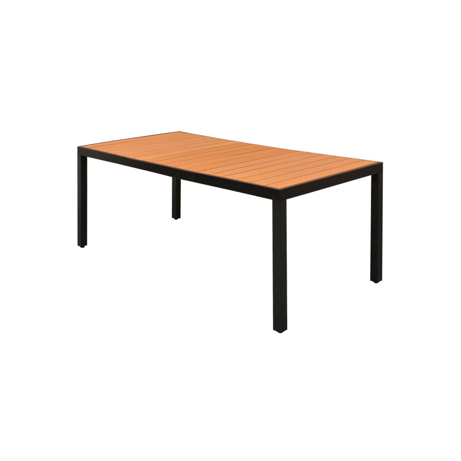 Table de jardin VidaXL brune de 72.8 x 35,4 x 29,1 po en aluminium et centre des pièces de garantie