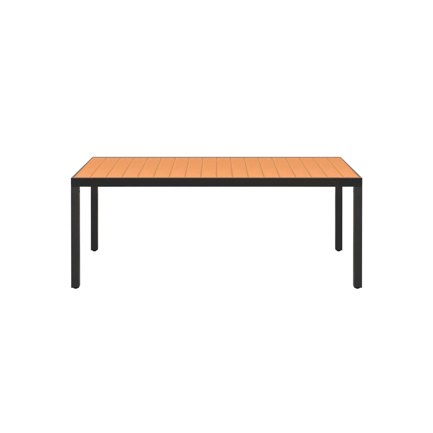 Table de jardin VidaXL brune de 72.8 x 35,4 x 29,1 po en aluminium et centre des pièces de garantie