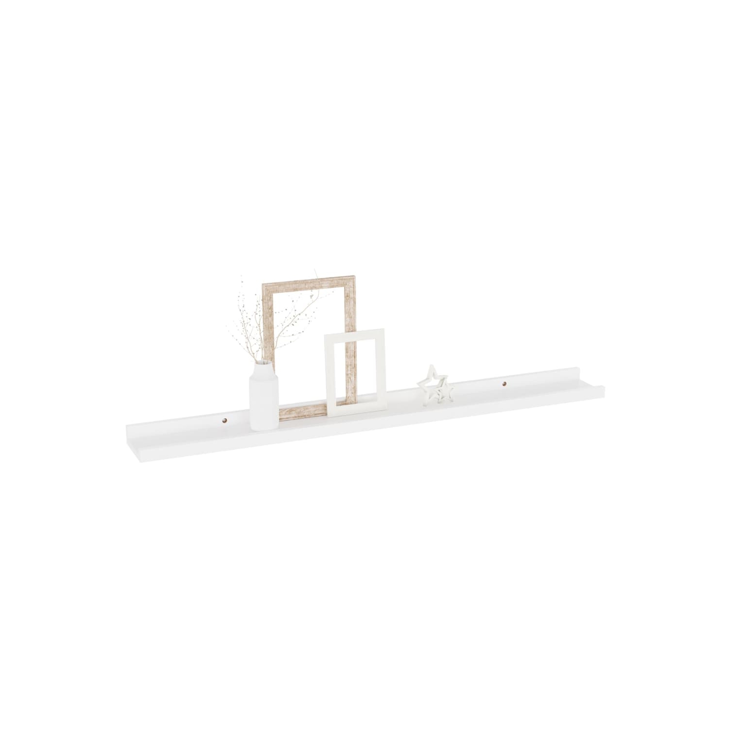 vidaXL Wall Shelves 4 pcs White 31.5"x3.5"x1.2"