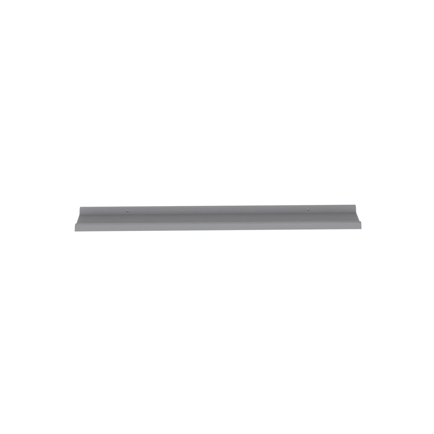 vidaXL Wall Shelves 2 pcs Gray 39.4"x3.5"x1.2"