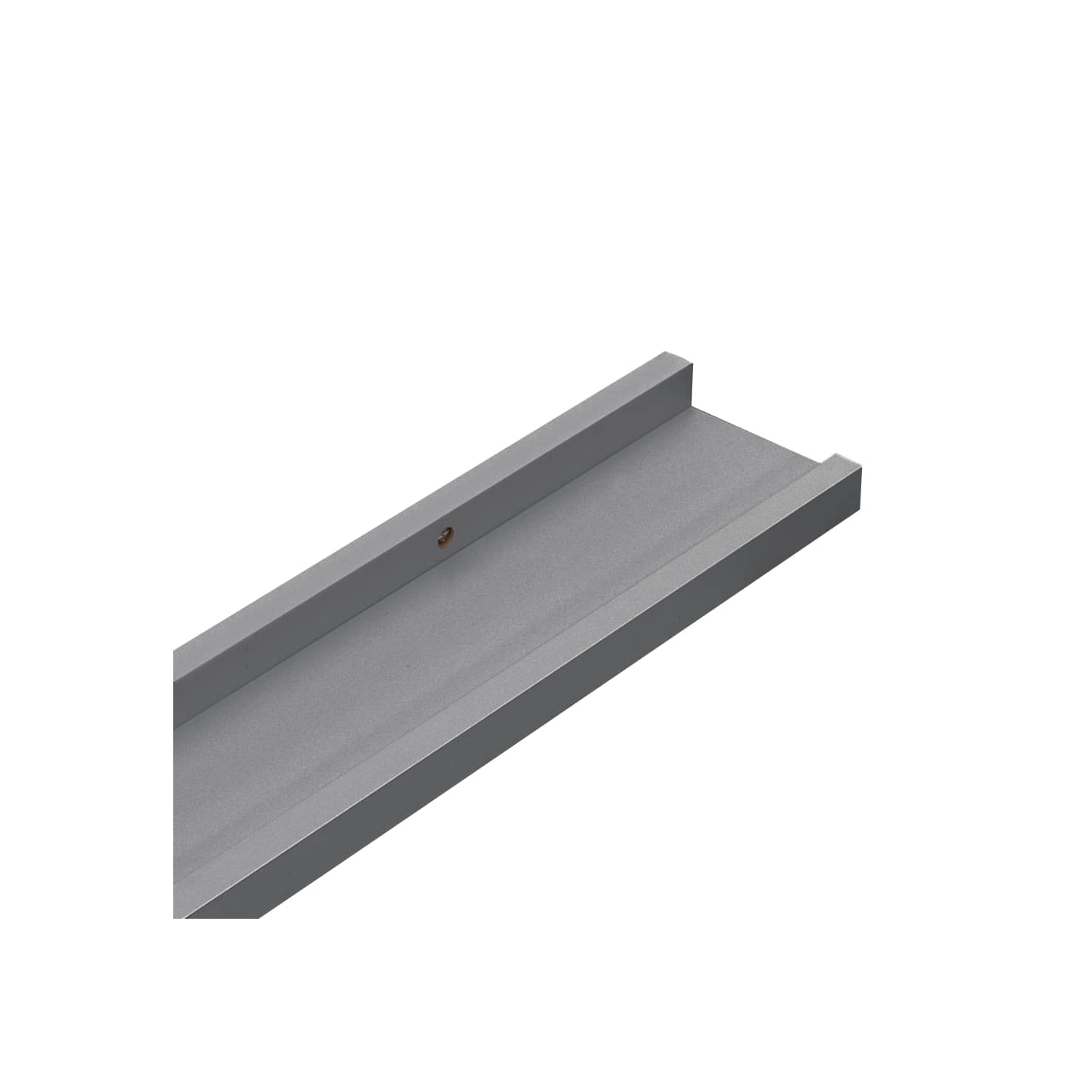 vidaXL Wall Shelves 2 pcs Gray 39.4"x3.5"x1.2"