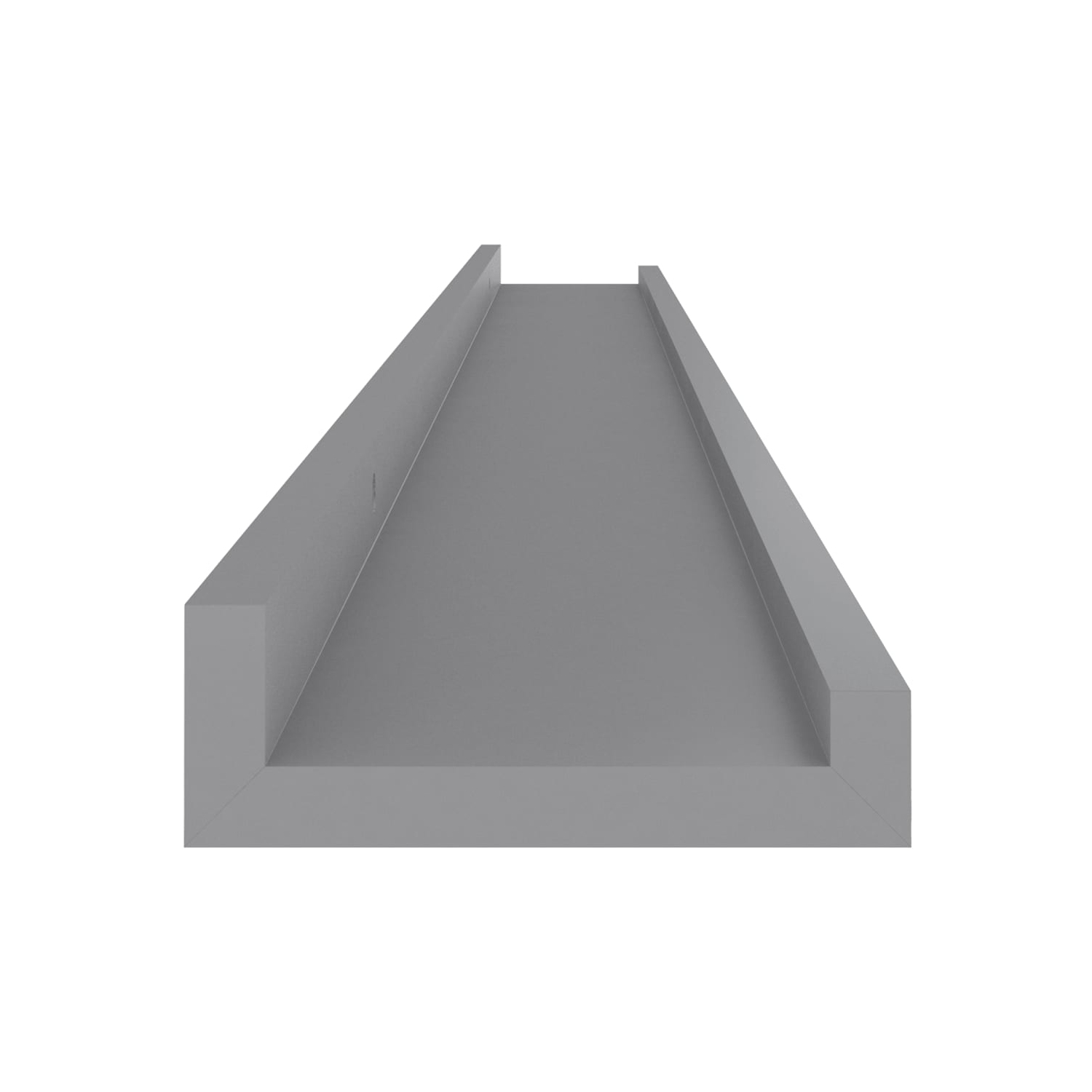 vidaXL Wall Shelves 2 pcs Gray 39.4"x3.5"x1.2"