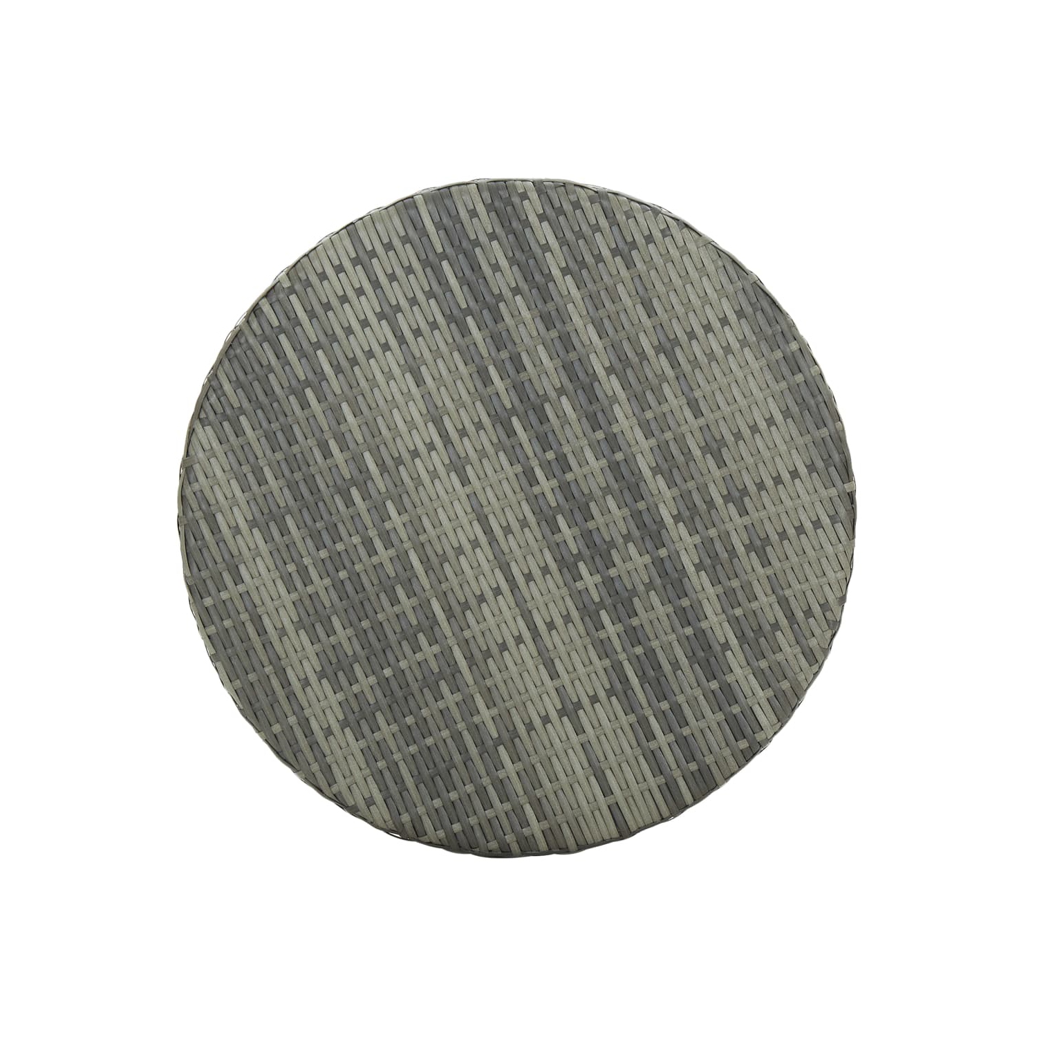 vidaXL 3 Piece Patio Bar Set with Cushions Poly Rattan Gray