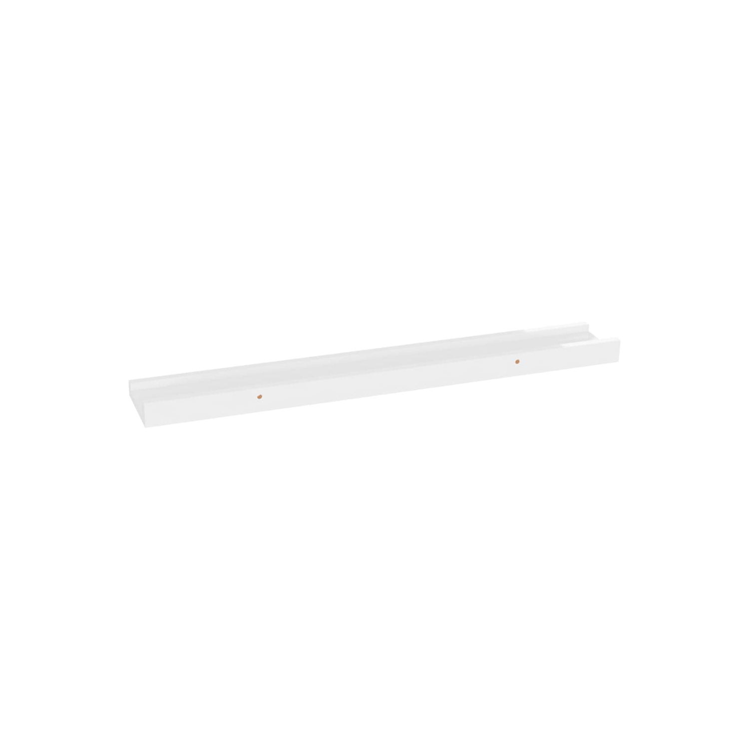 vidaXL Wall Shelves 2 pcs High Gloss White 23.6"x3.5"x1.2"