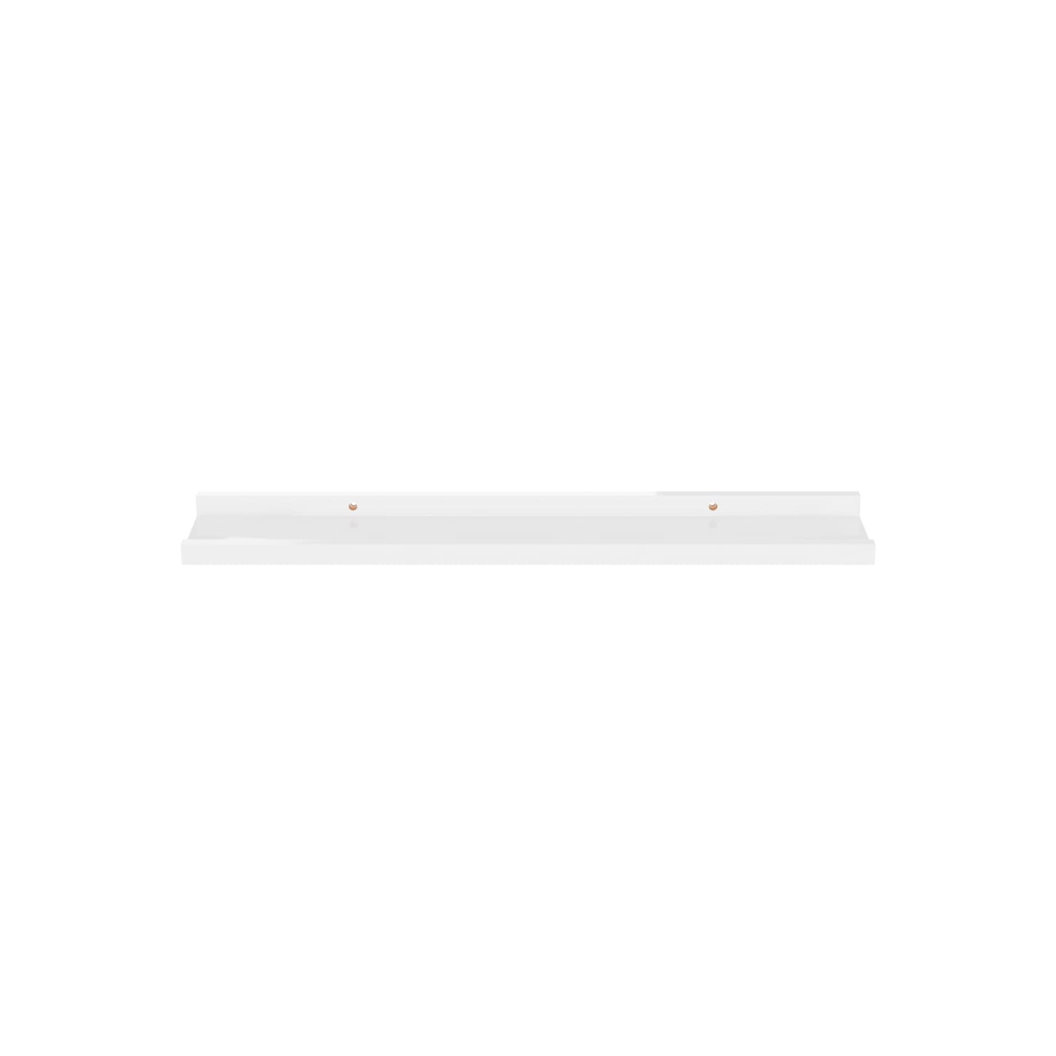 vidaXL Wall Shelves 2 pcs High Gloss White 23.6"x3.5"x1.2"