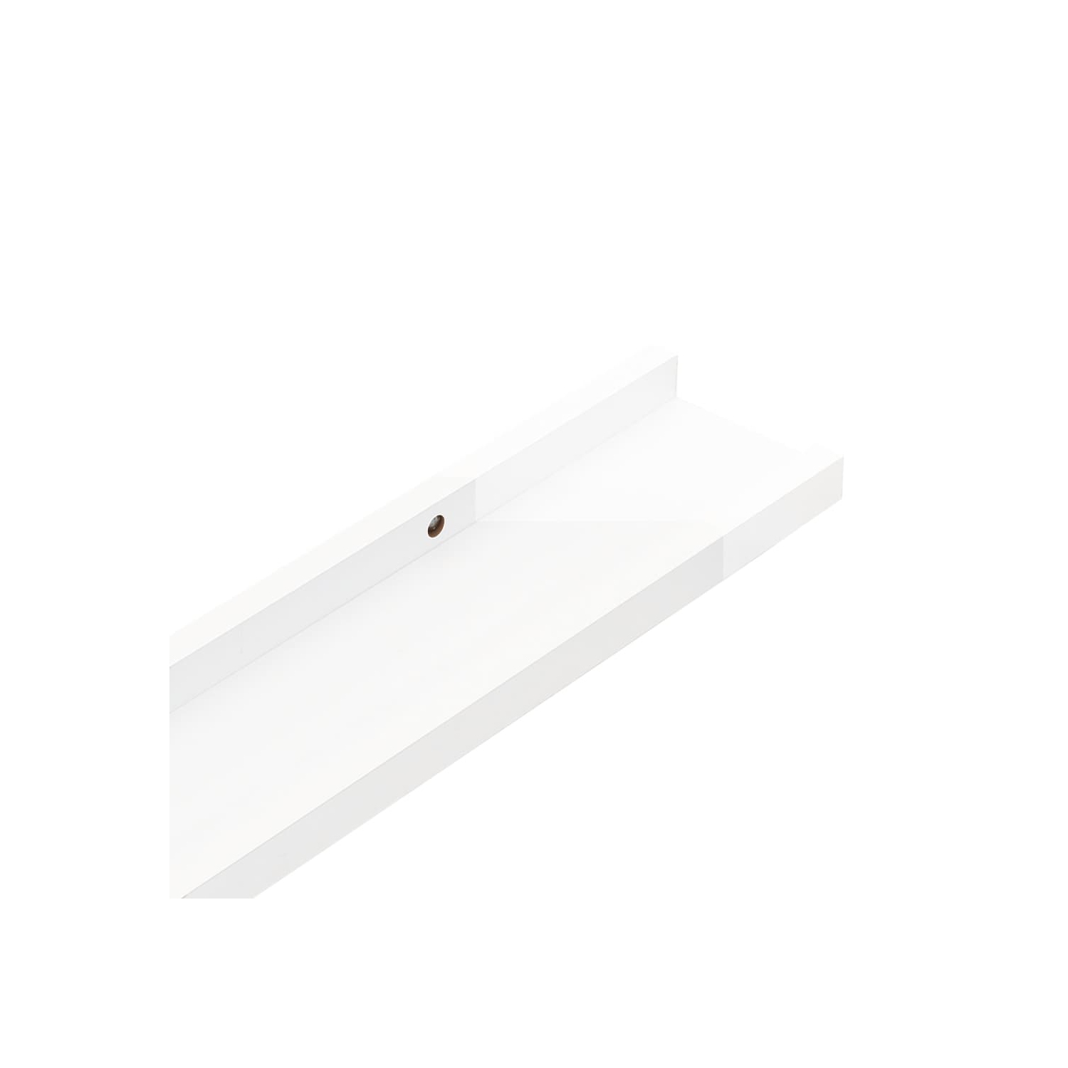 vidaXL Wall Shelves 2 pcs High Gloss White 23.6"x3.5"x1.2"