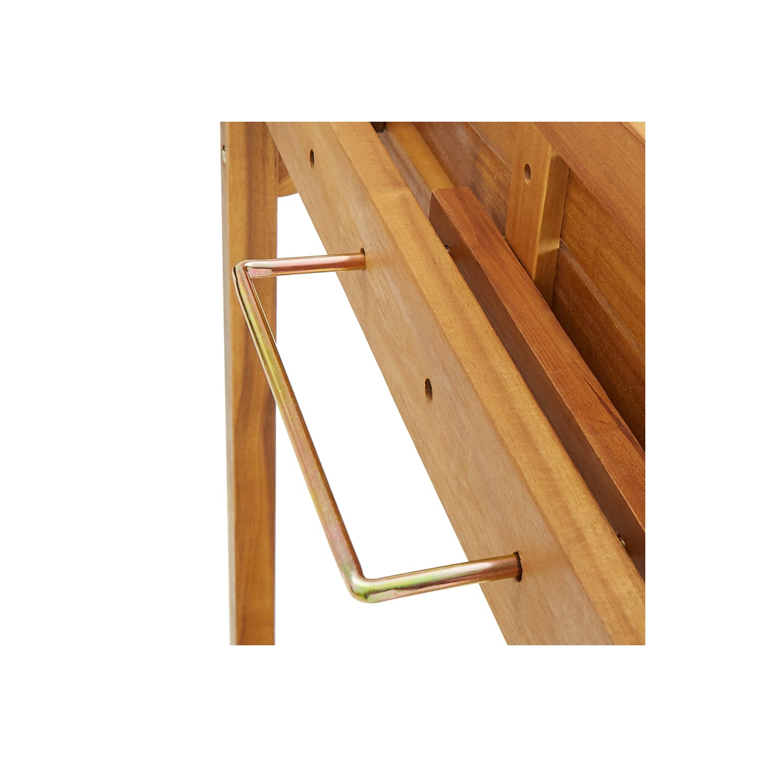 vidaXL Balcony Bar Table 35.4"x14.6"x48.2" Solid Acacia Wood