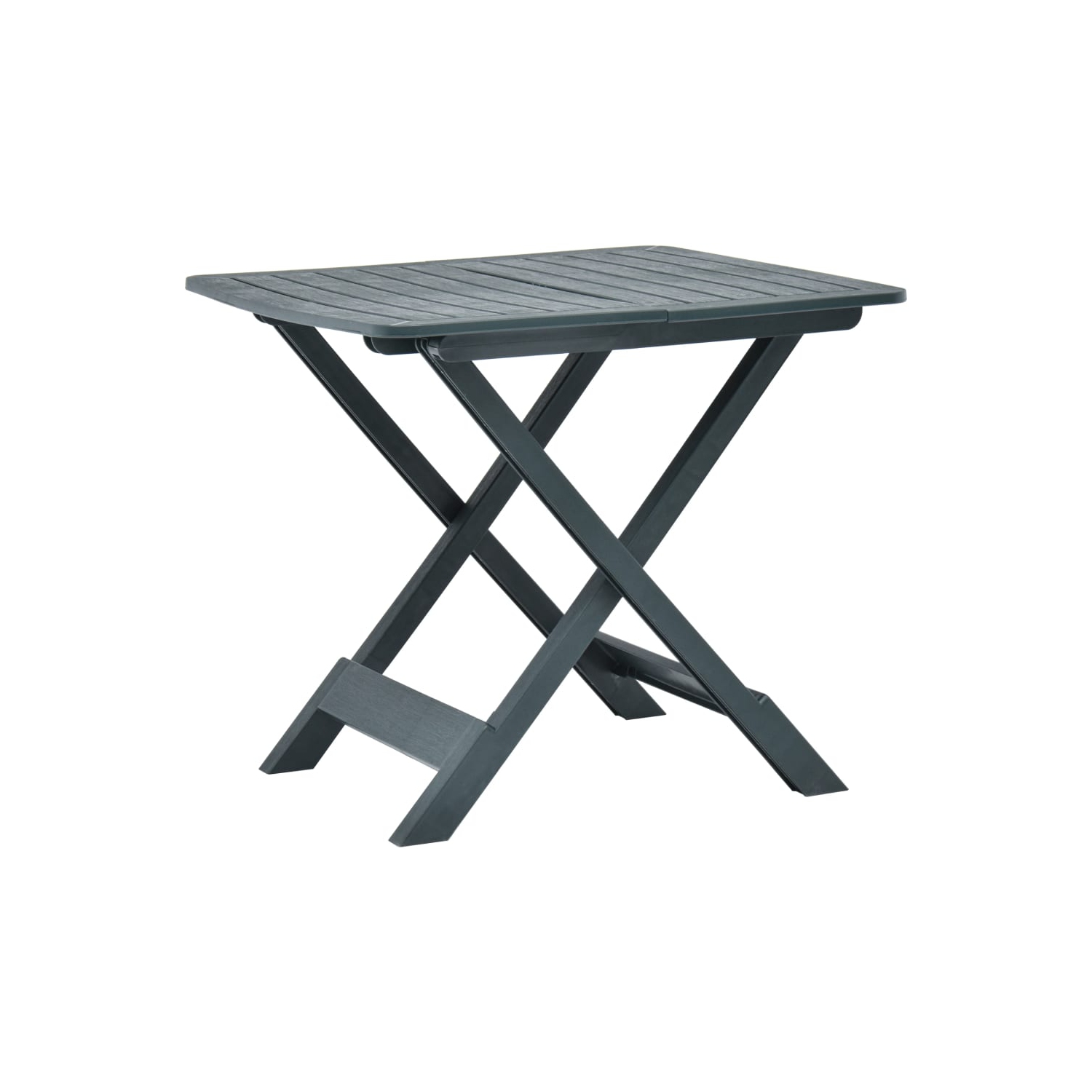 vidaXL Folding Patio Table Green 31.1"x28.3"x27.6" Plastic