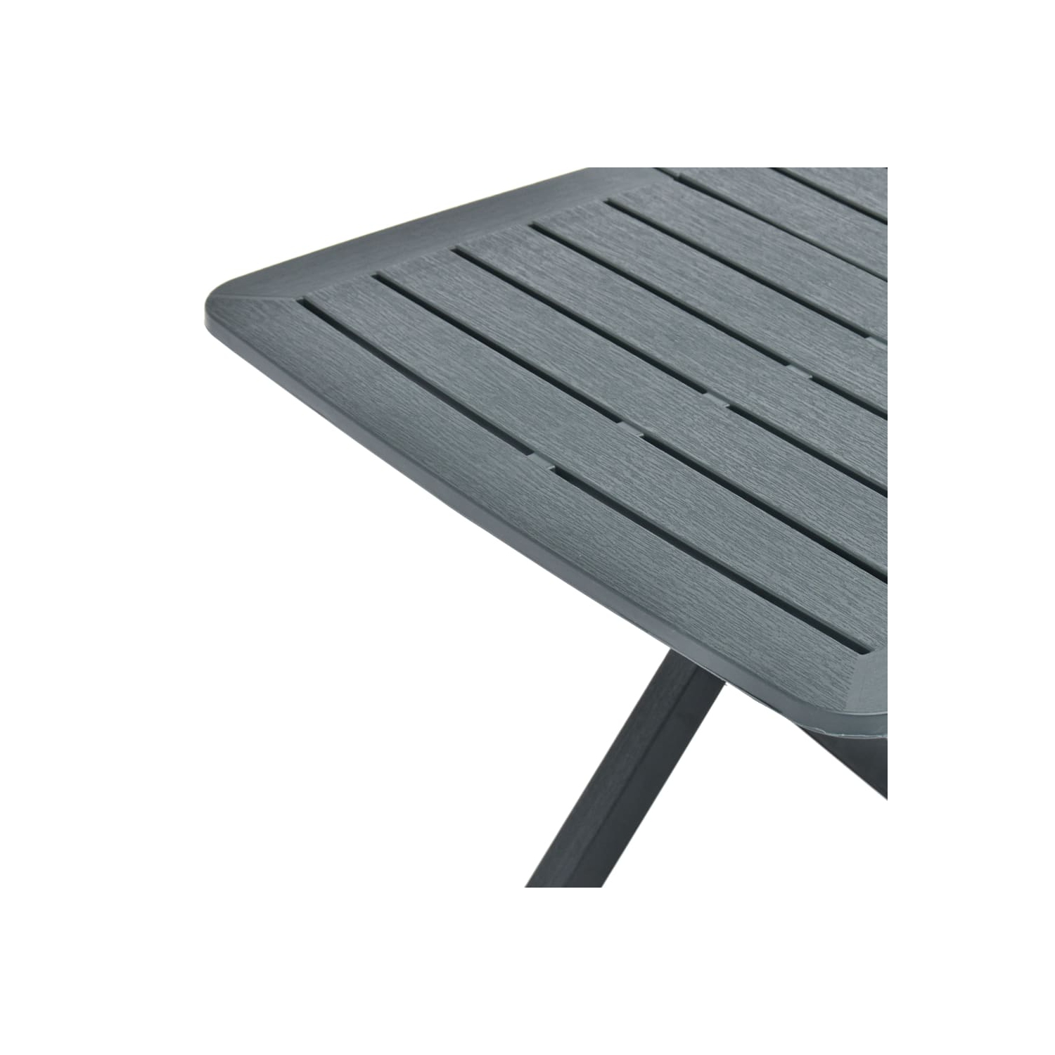 vidaXL Folding Patio Table Green 31.1"x28.3"x27.6" Plastic