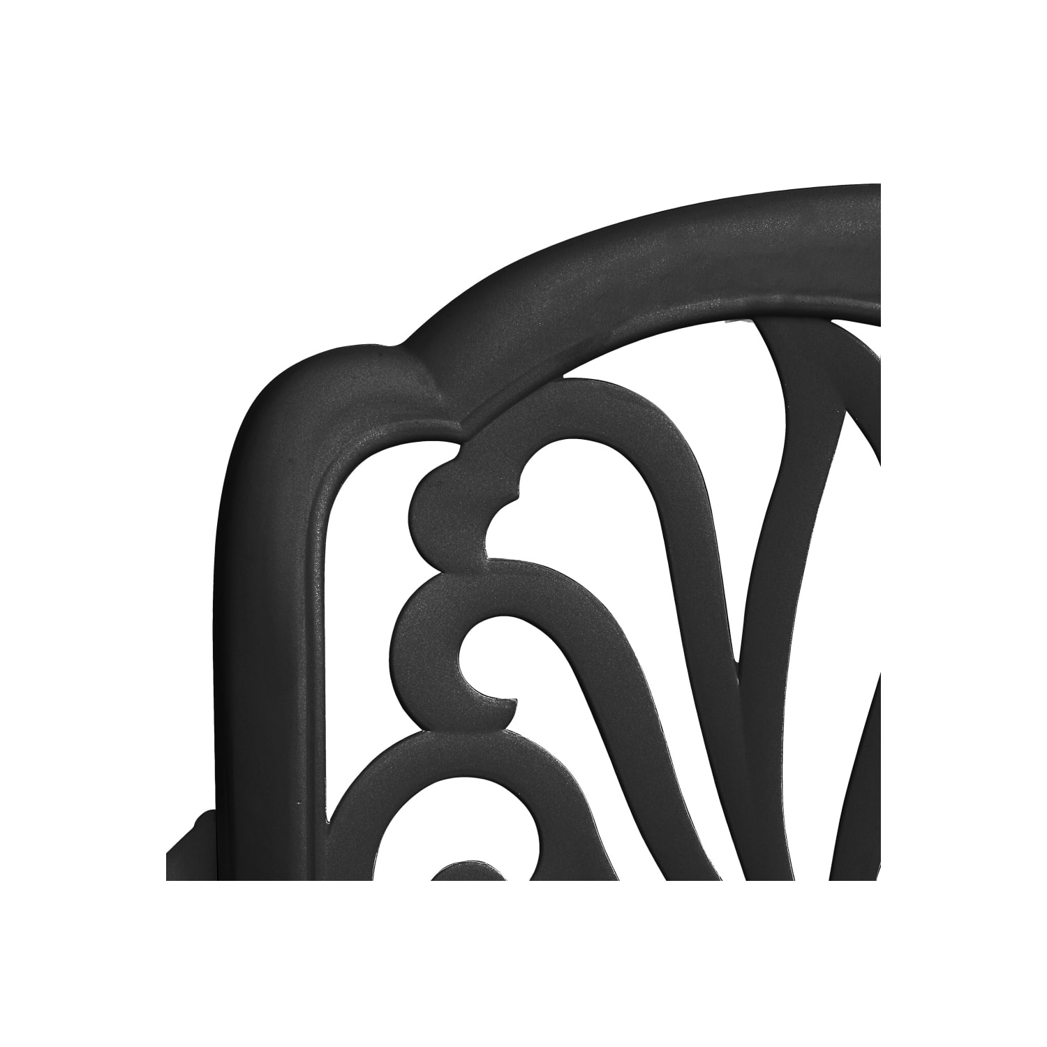 vidaXL Patio Chairs 2 pcs Cast Aluminum Black