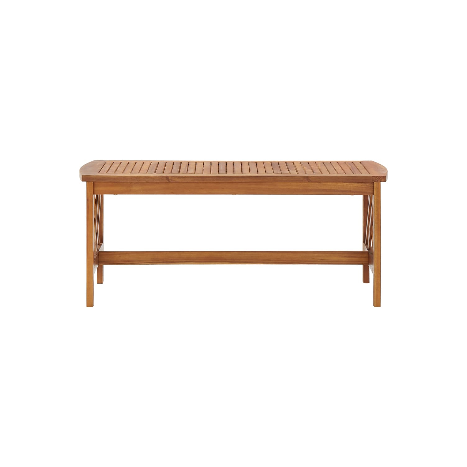 vidaXL Coffee Table 40.2"x19.7"x16.9" Solid Acacia Wood