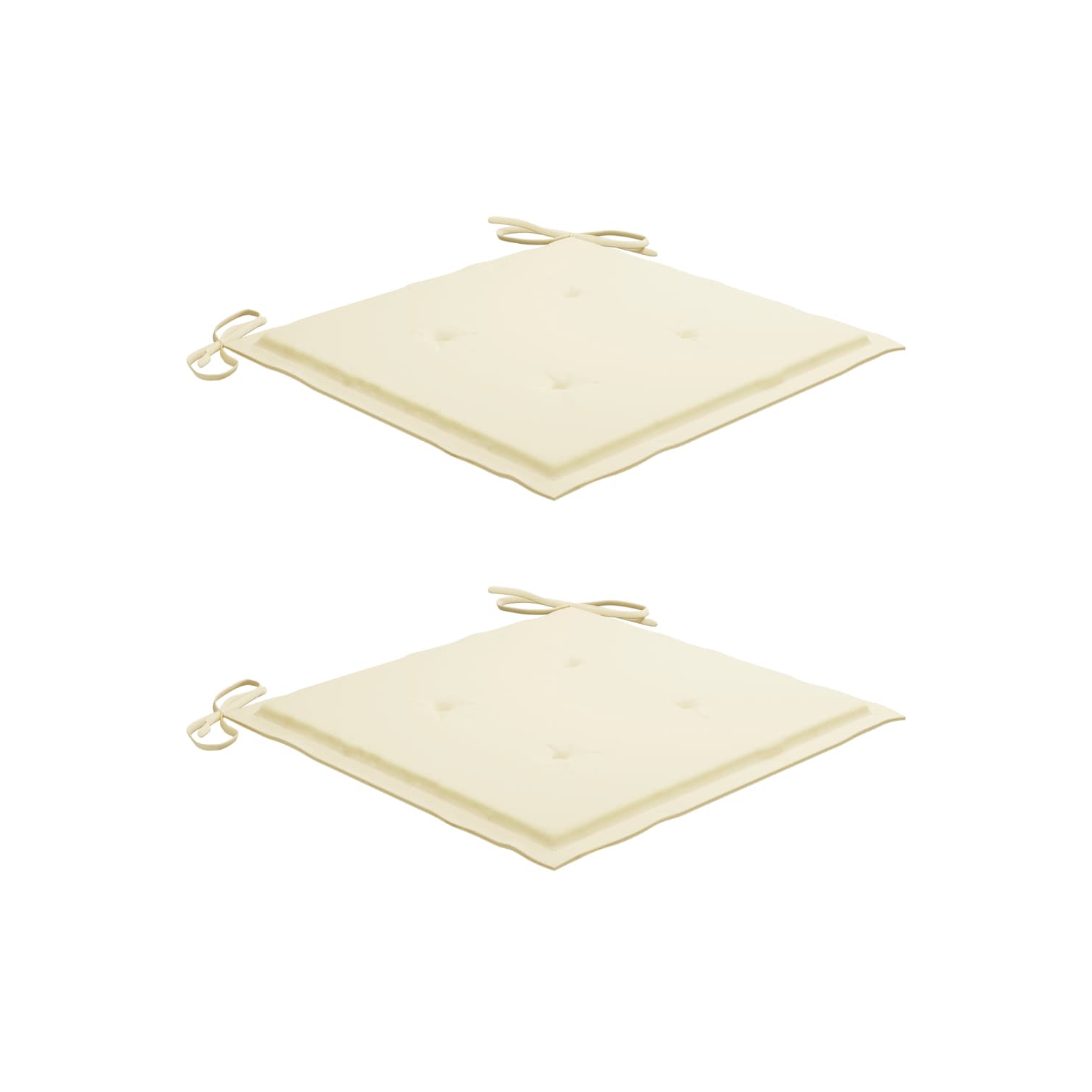 vidaXL Rocking Chair with Cream Cushion Solid Teak Wood