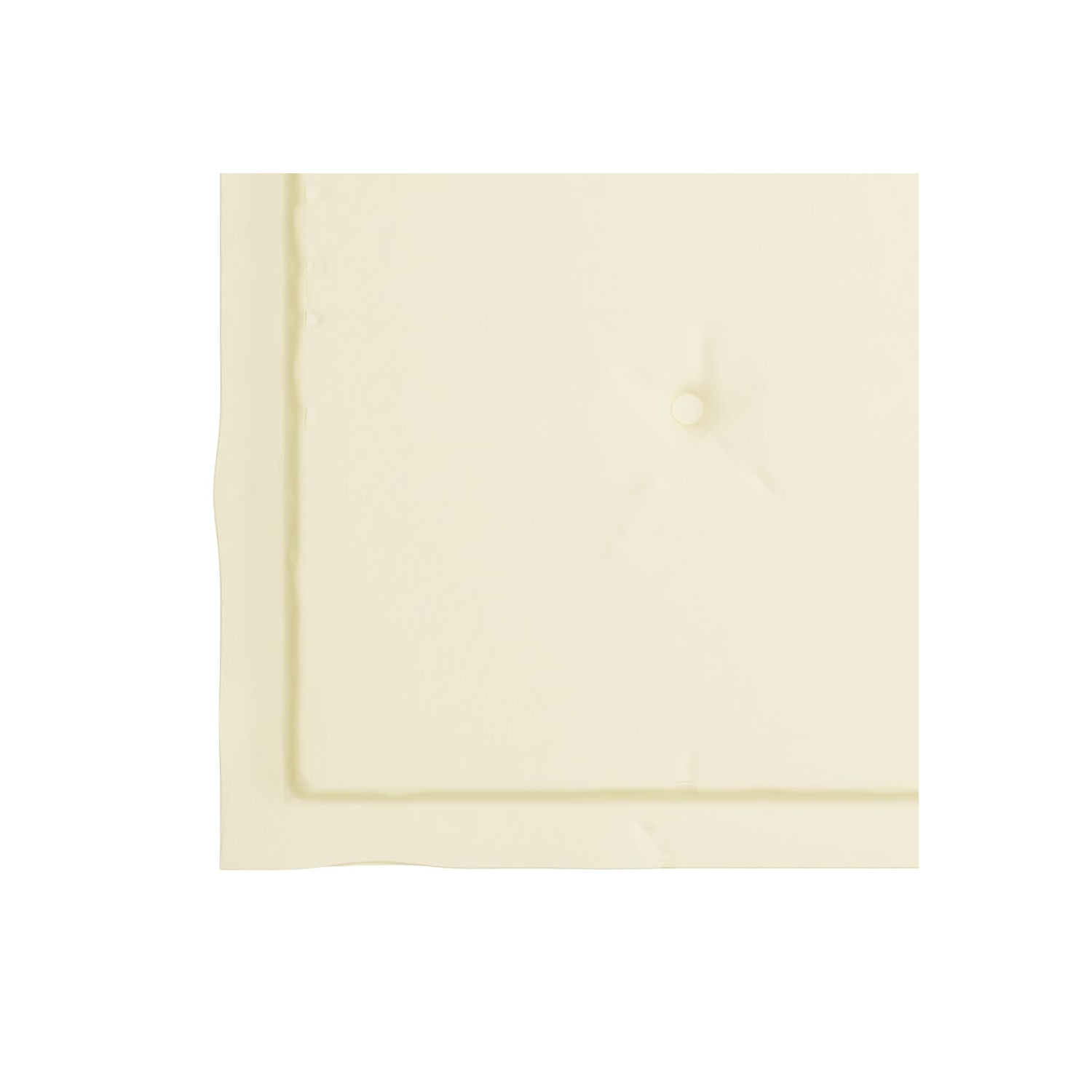 vidaXL Rocking Chair with Cream Cushion Solid Teak Wood