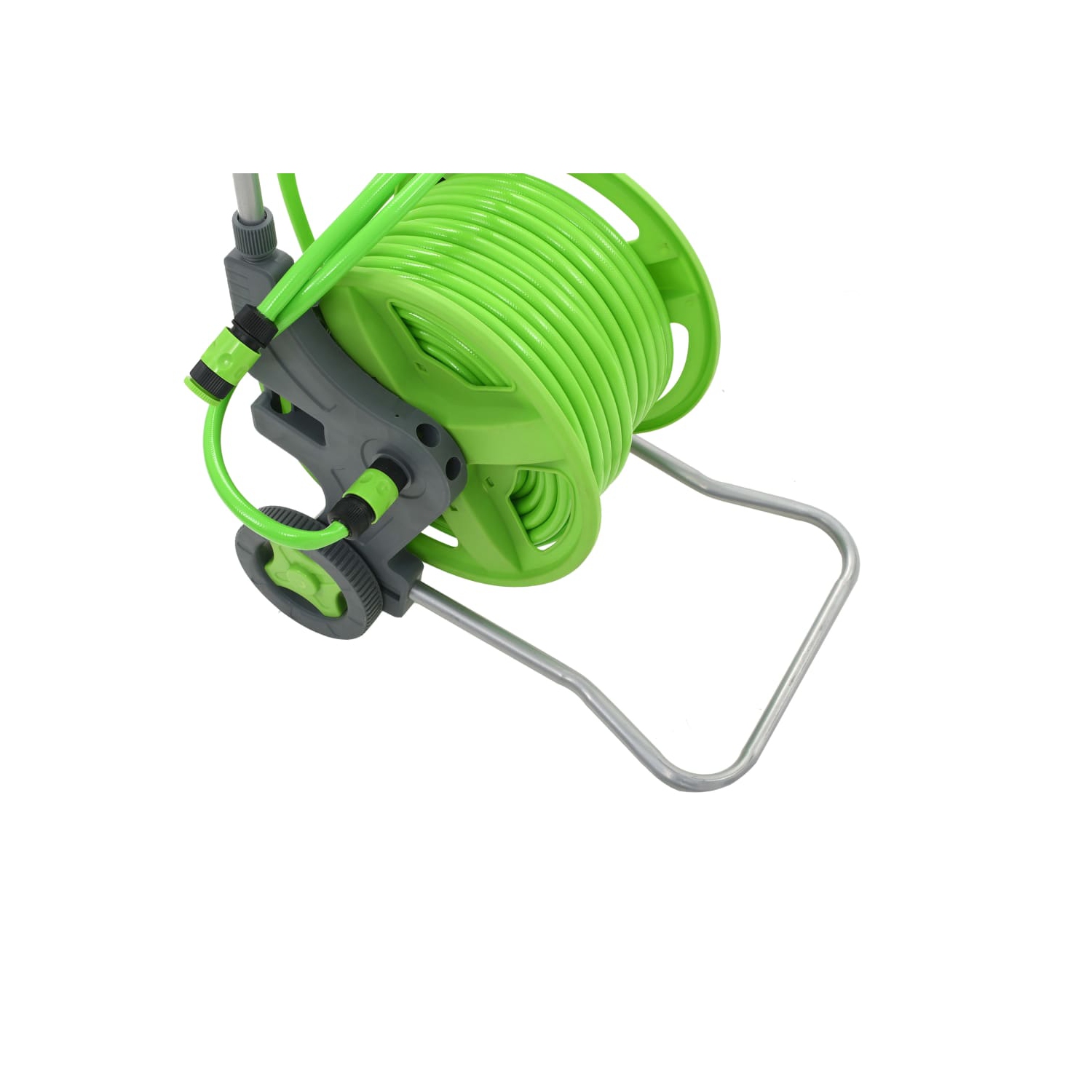 vidaXL Water Hose Reel with Wheels 174.6'+6.6'