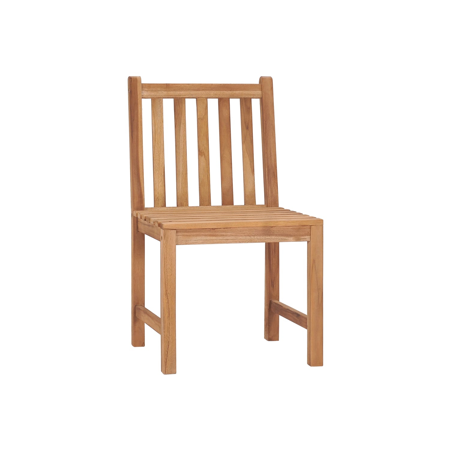 vidaXL Patio Chairs 2 pcs with Cushions Solid Teak Wood