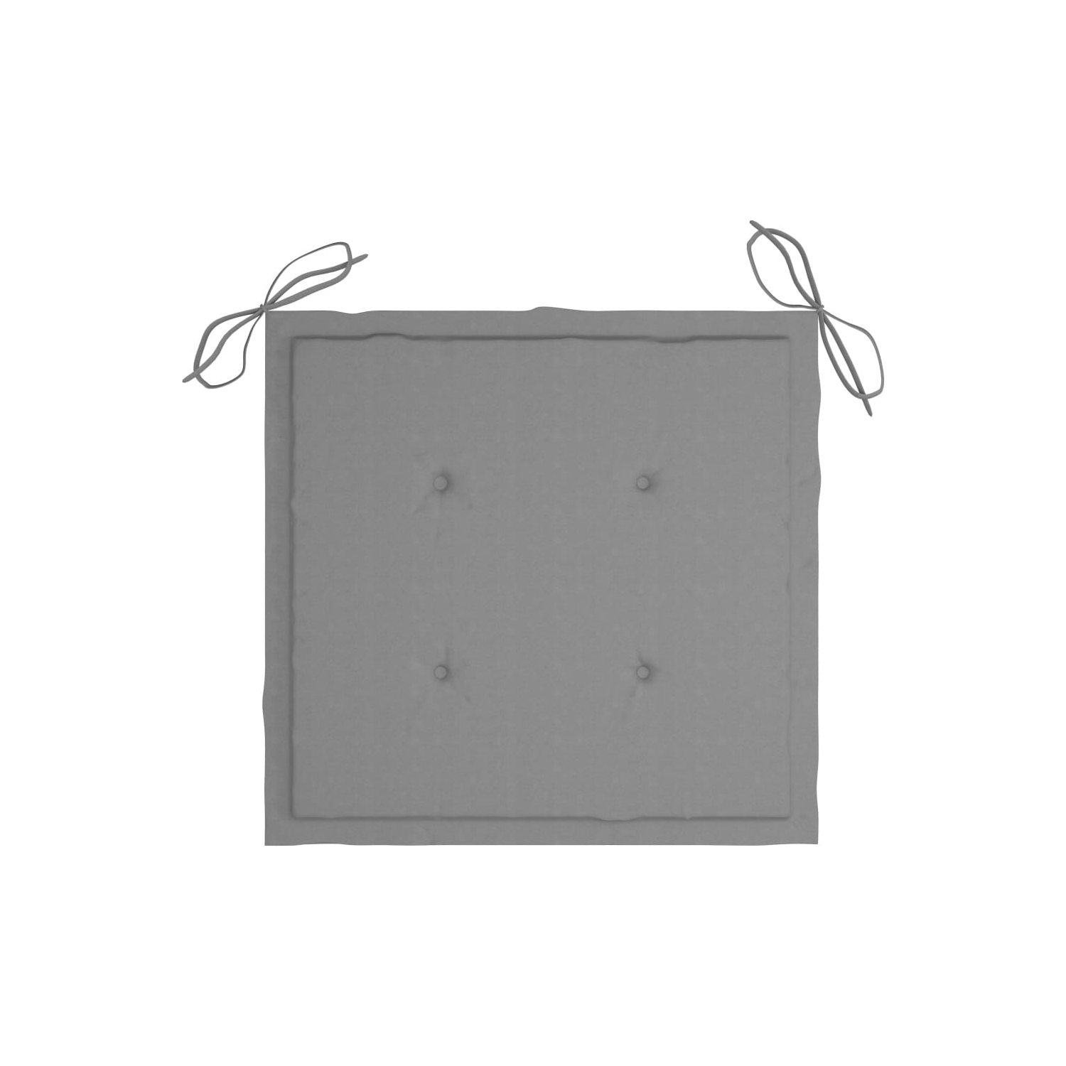 vidaXL Patio Chairs 2 pcs with Cushions Solid Teak Wood