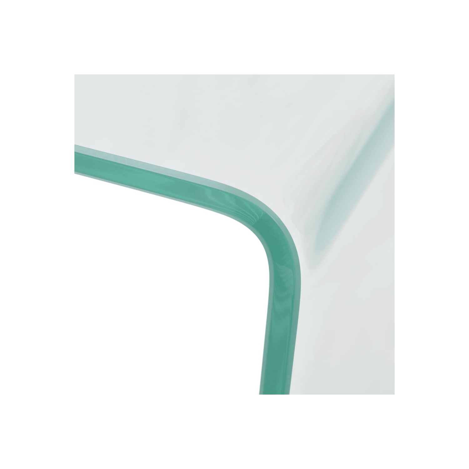 vidaXL Coffee Table Tempered Glass 19.5"x19.7"x17.7" Clear