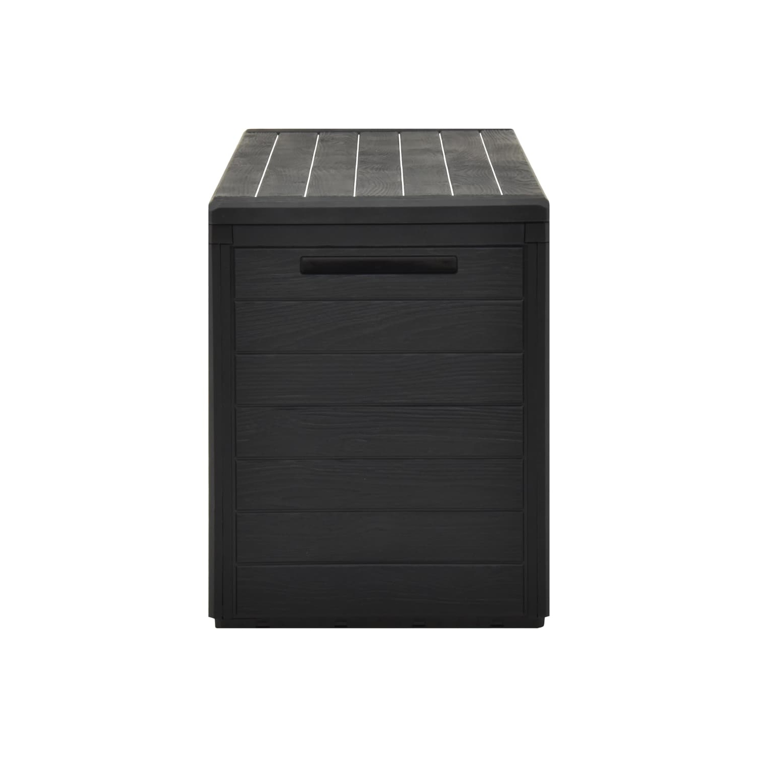 vidaXL Patio Storage Box Anthracite 45.7"x17.3"x21.7"