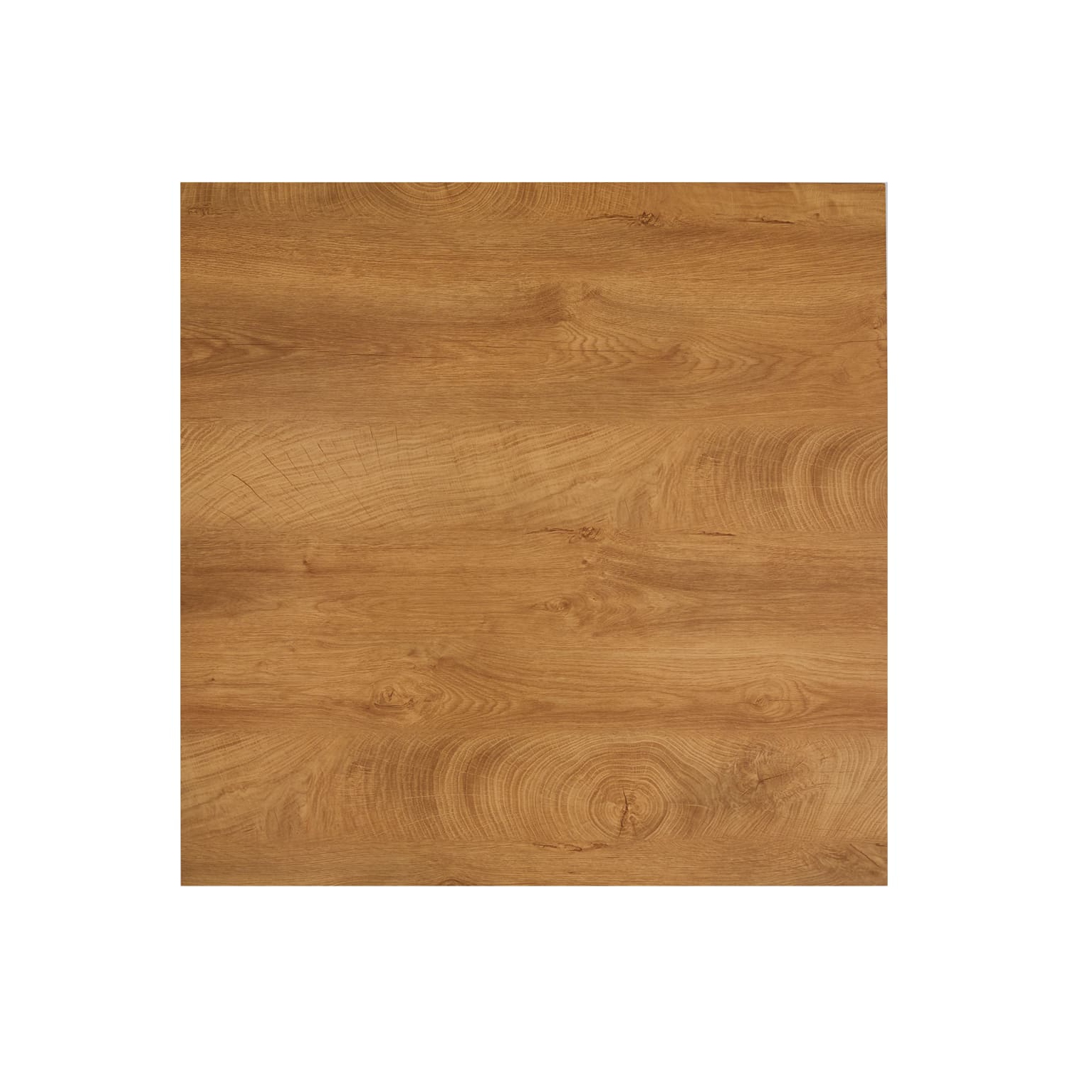 vidaXL Dining Table Oak and Black 31.7"x31.7"x28.7" MDF