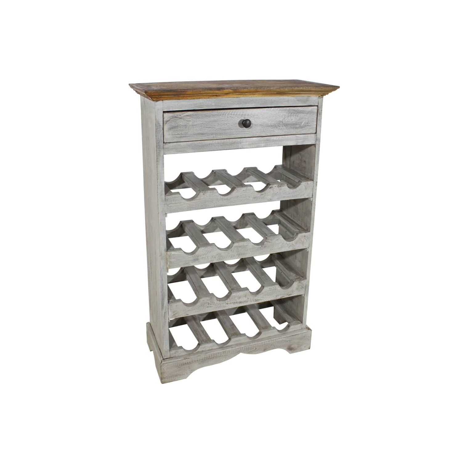 vidaXL Wine Rack Solid Reclaimed Wood 21.7"x9.1"x33.5"