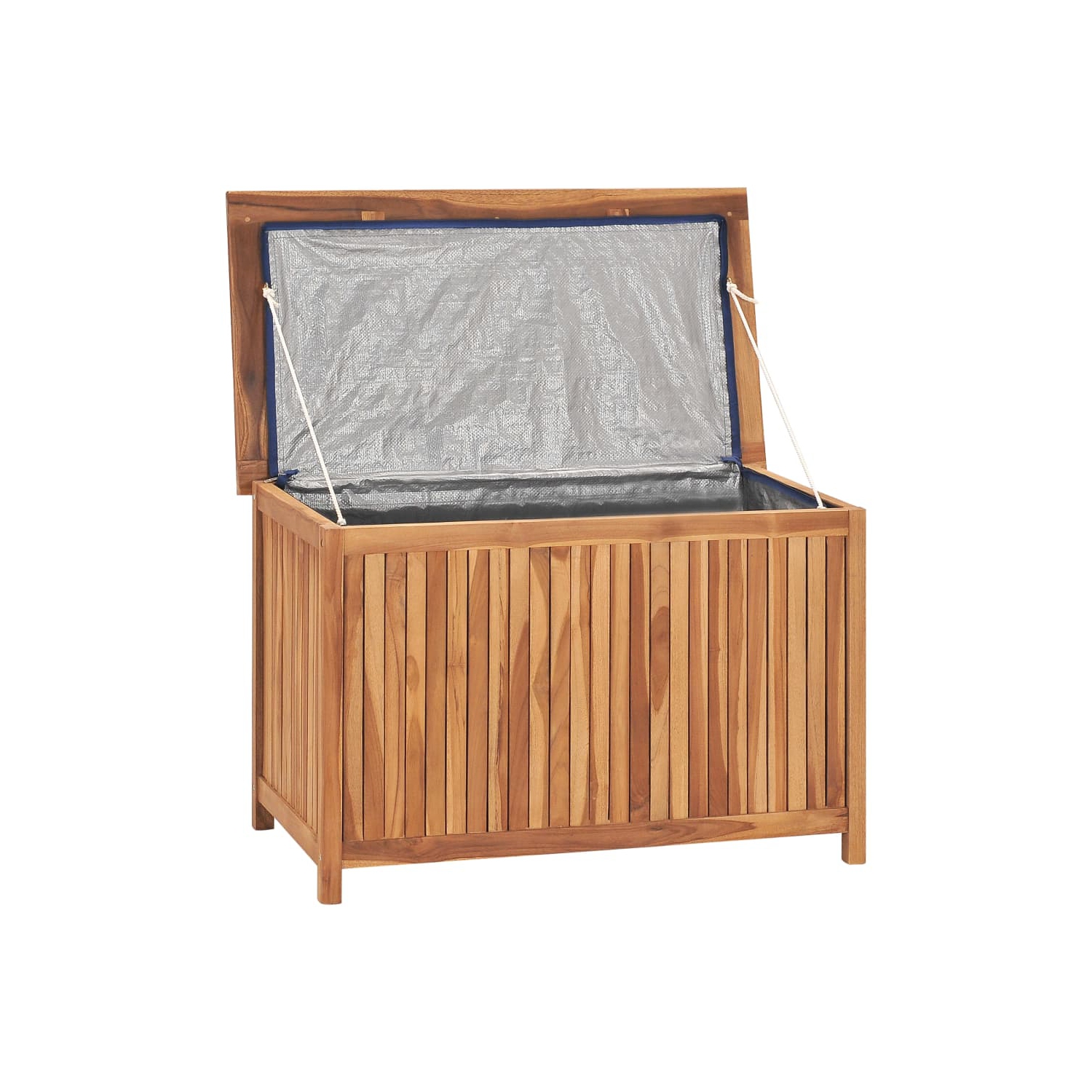 vidaXL Patio Storage Box 35.4"x19.7"x22.8" Solid Teak Wood
