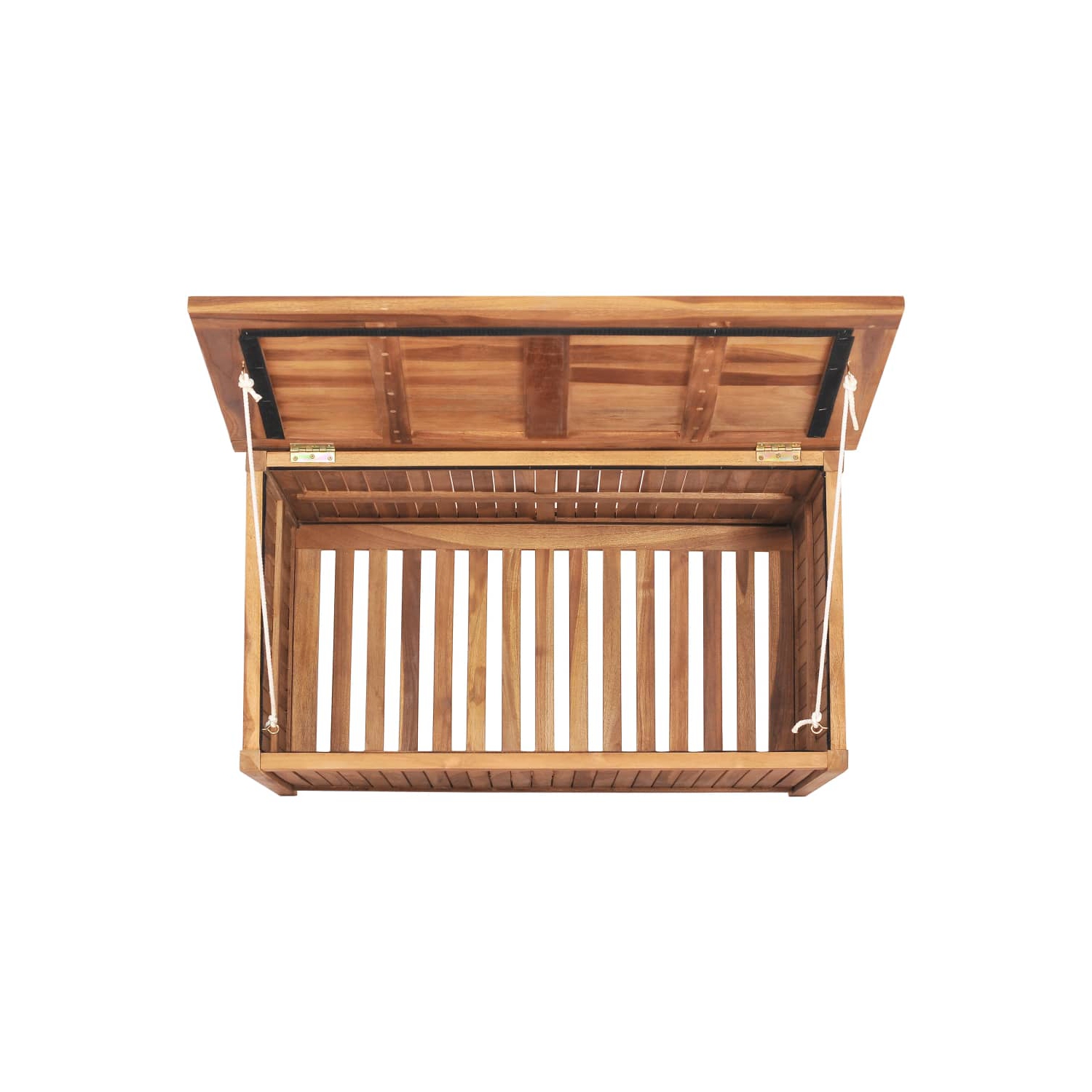 vidaXL Patio Storage Box 35.4"x19.7"x22.8" Solid Teak Wood