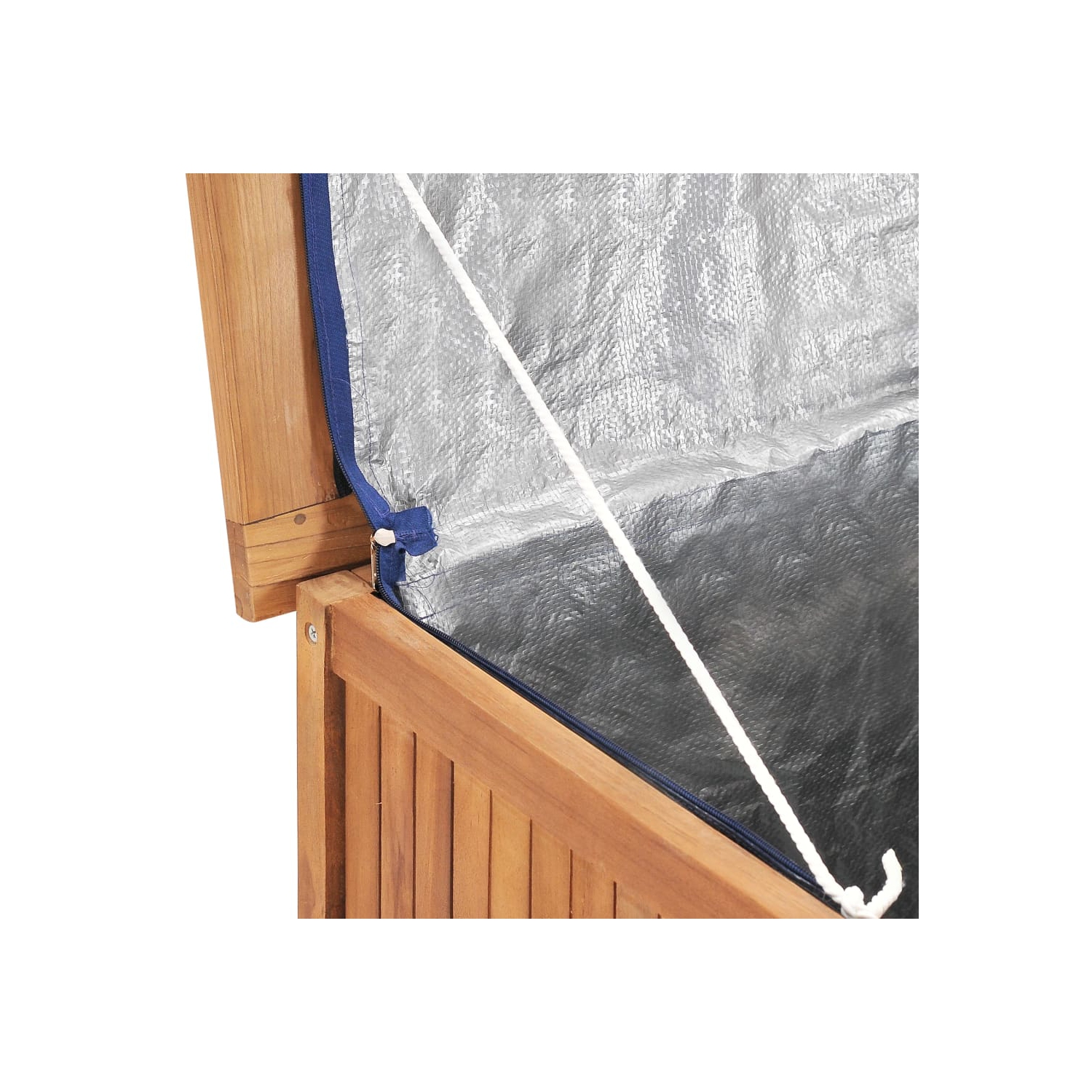 vidaXL Patio Storage Box 35.4"x19.7"x22.8" Solid Teak Wood