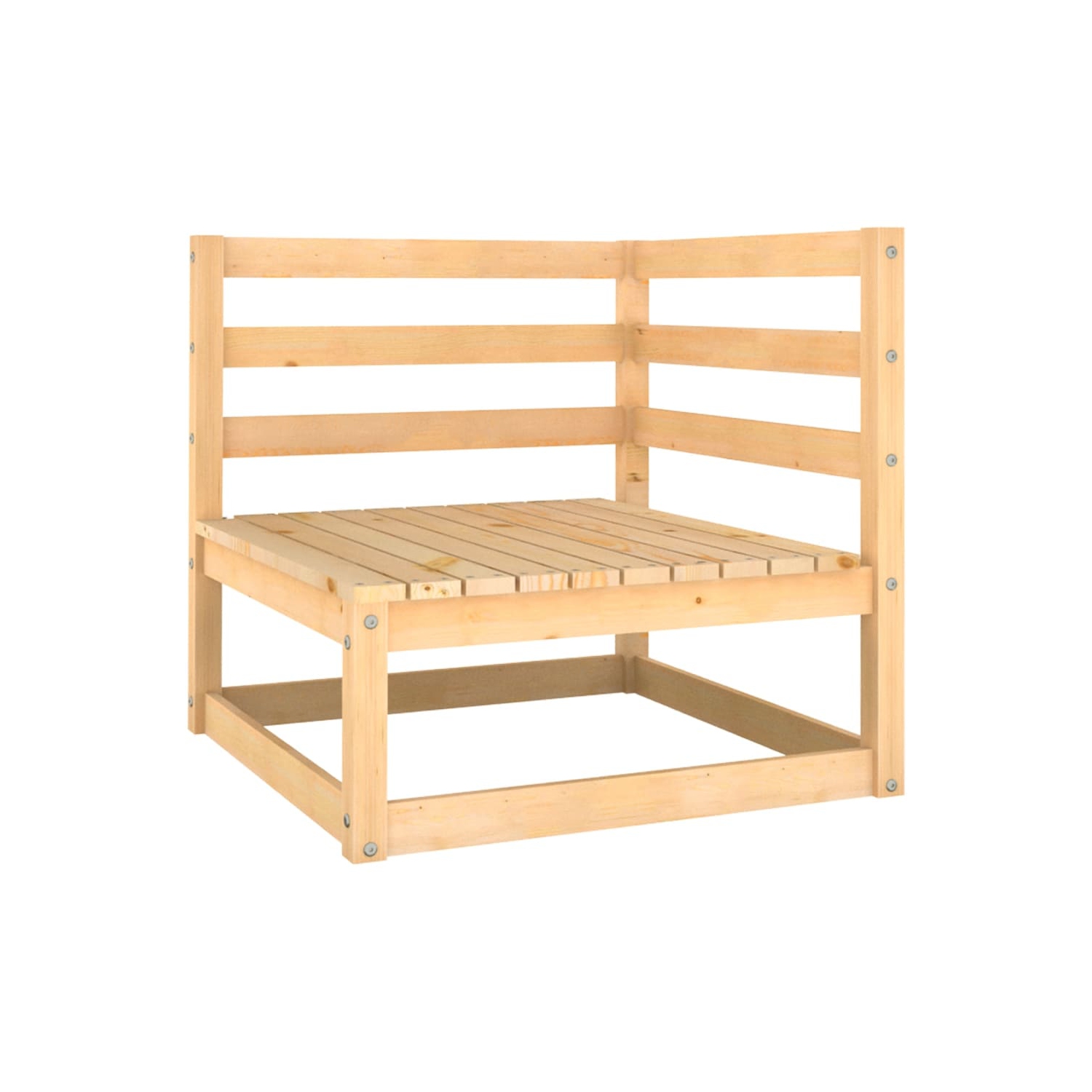 vidaXL 8 Piece Patio Lounge Set with Cushions Solid Pinewood