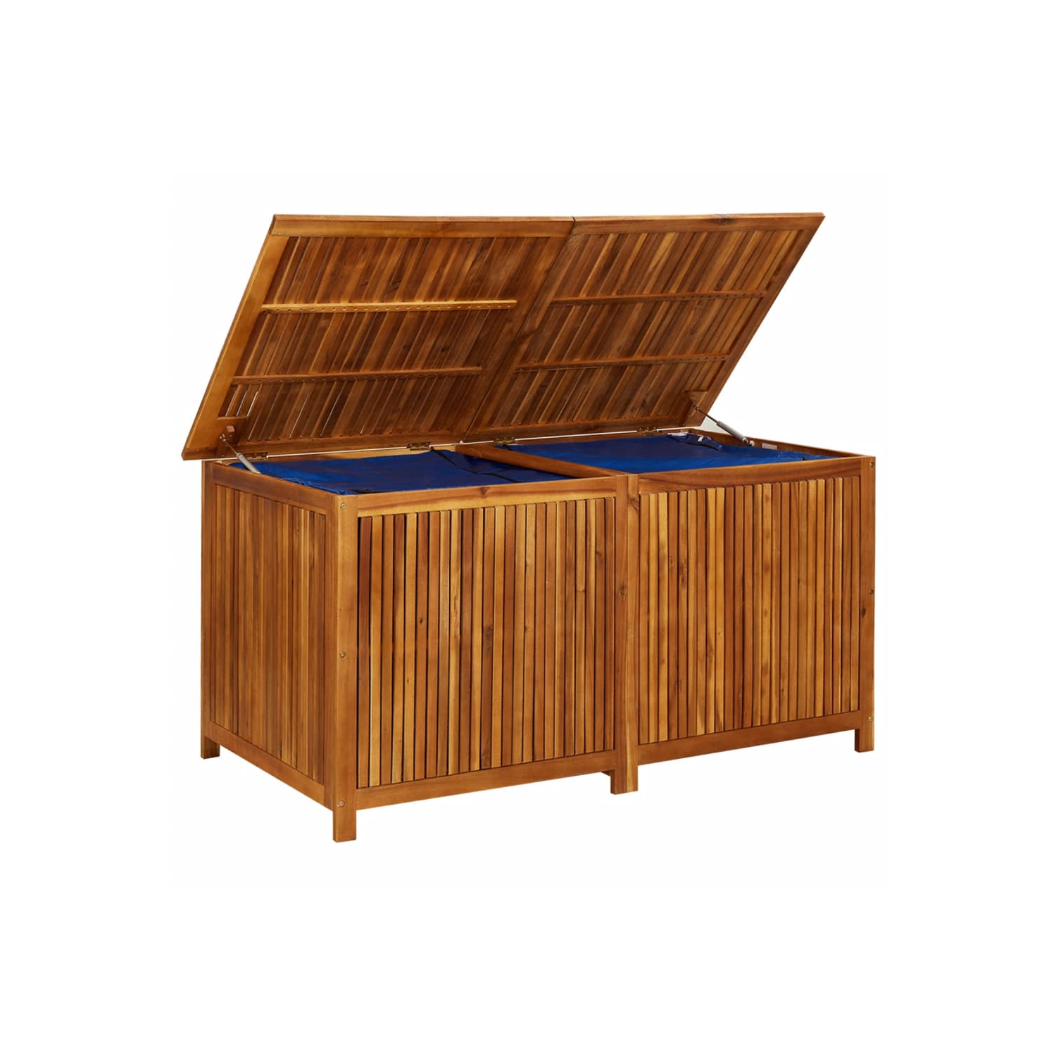 vidaXL Patio Storage Box 59"x31.4"x29.5" Solid Acacia Wood