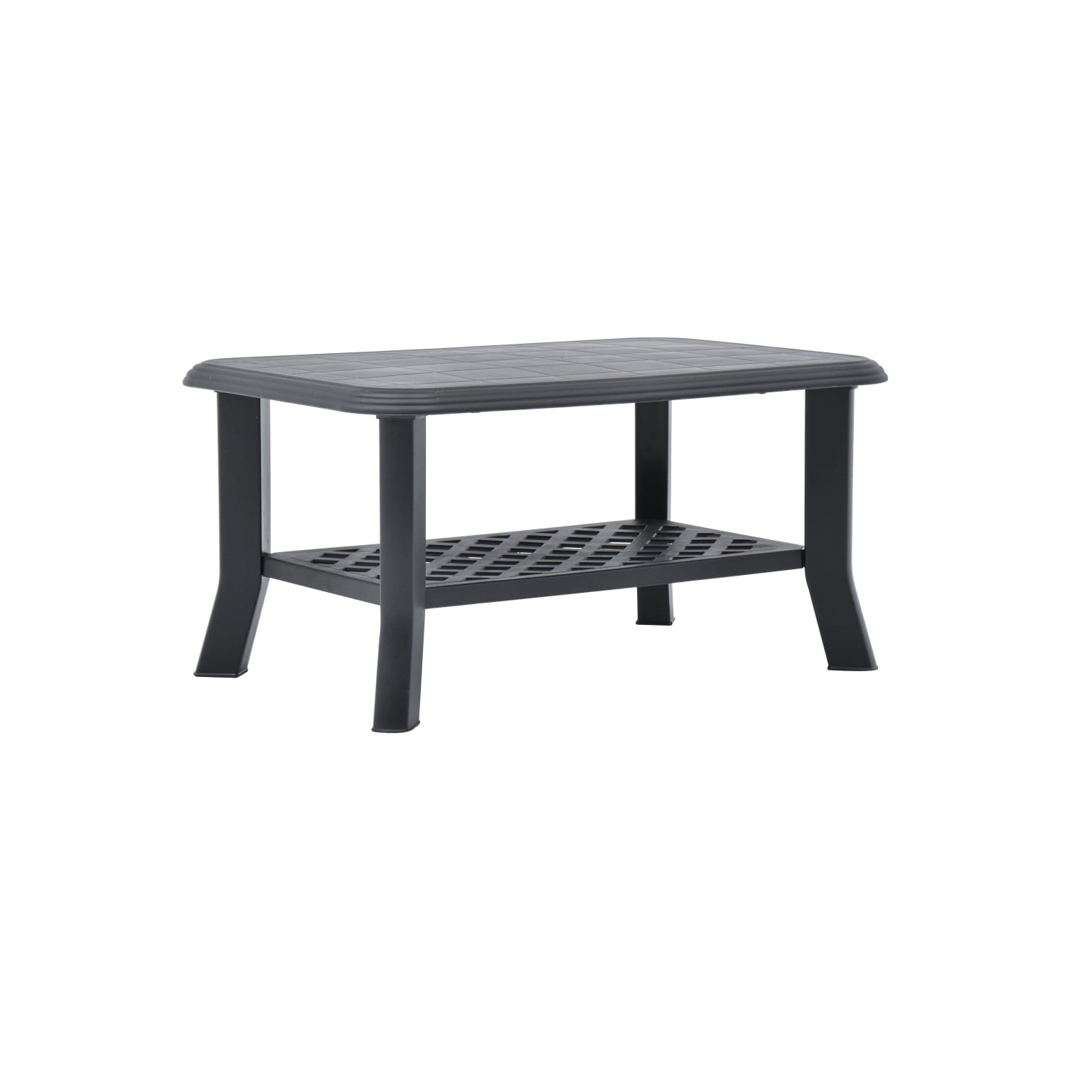 vidaXL Coffee Table Anthracite 35.4"x23.6"x18.1" Plastic