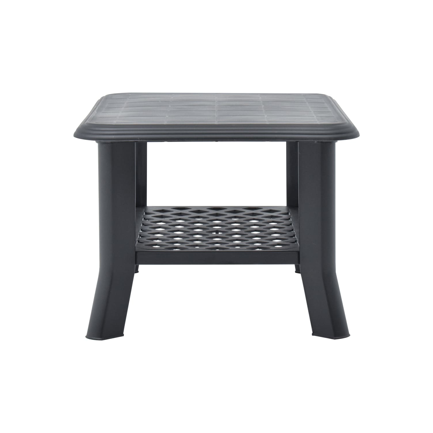 vidaXL Coffee Table Anthracite 35.4"x23.6"x18.1" Plastic