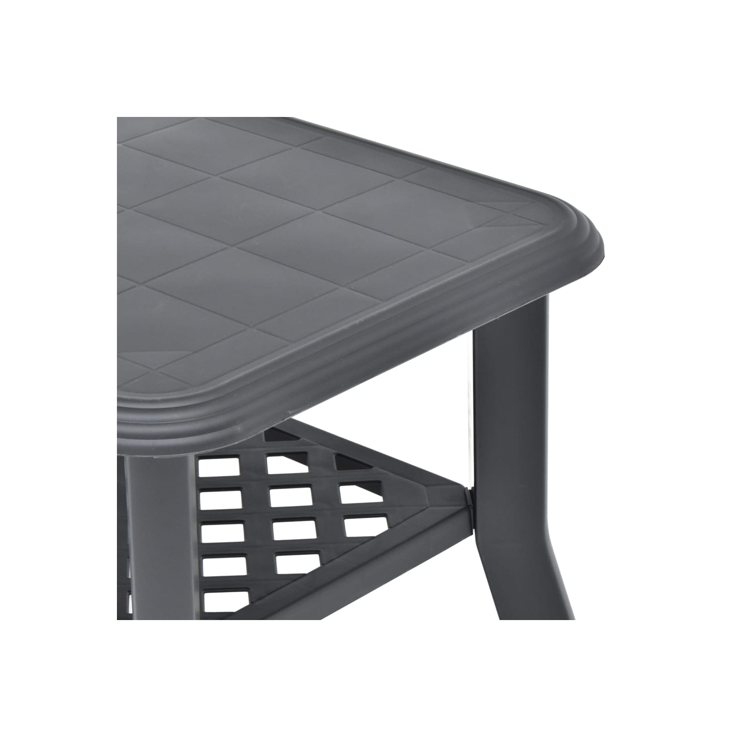 vidaXL Coffee Table Anthracite 35.4"x23.6"x18.1" Plastic