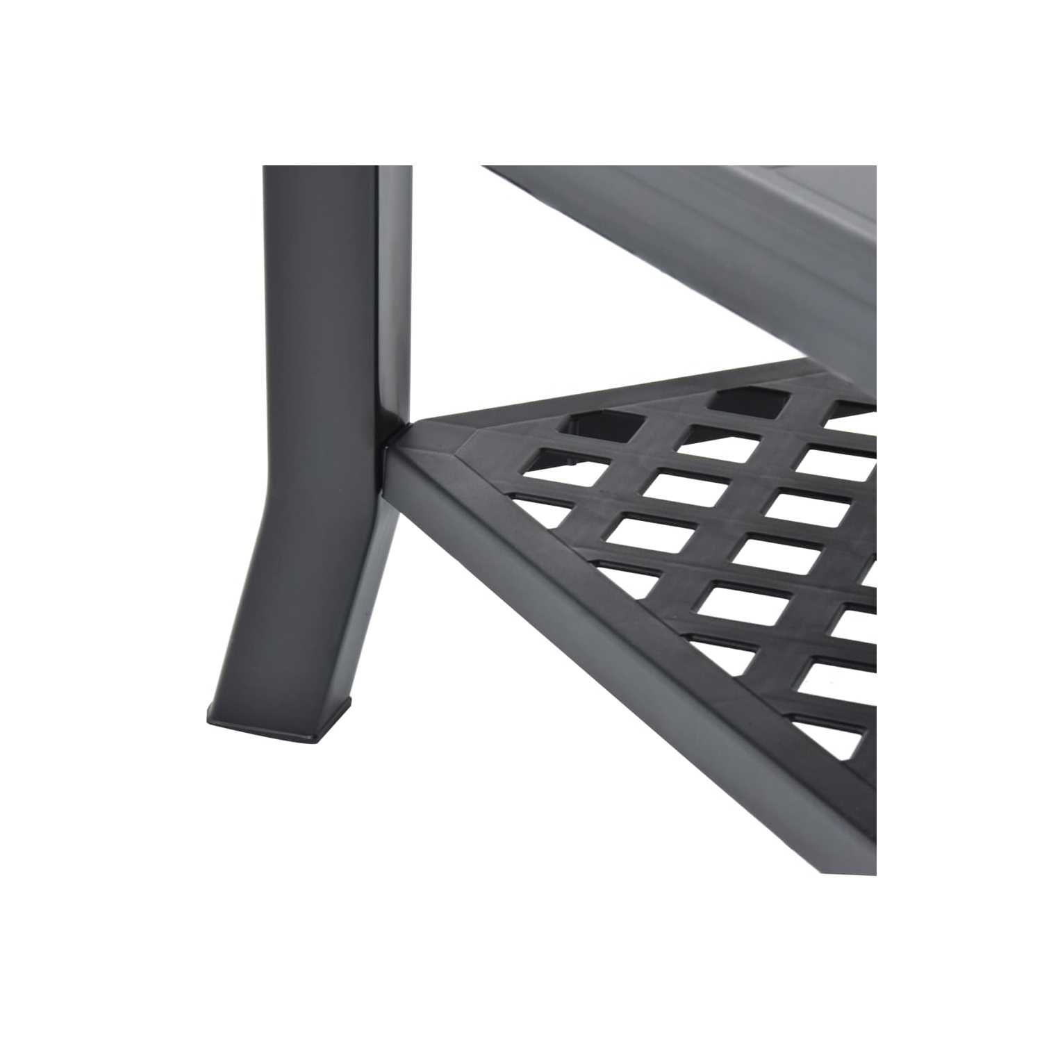 vidaXL Coffee Table Anthracite 35.4"x23.6"x18.1" Plastic