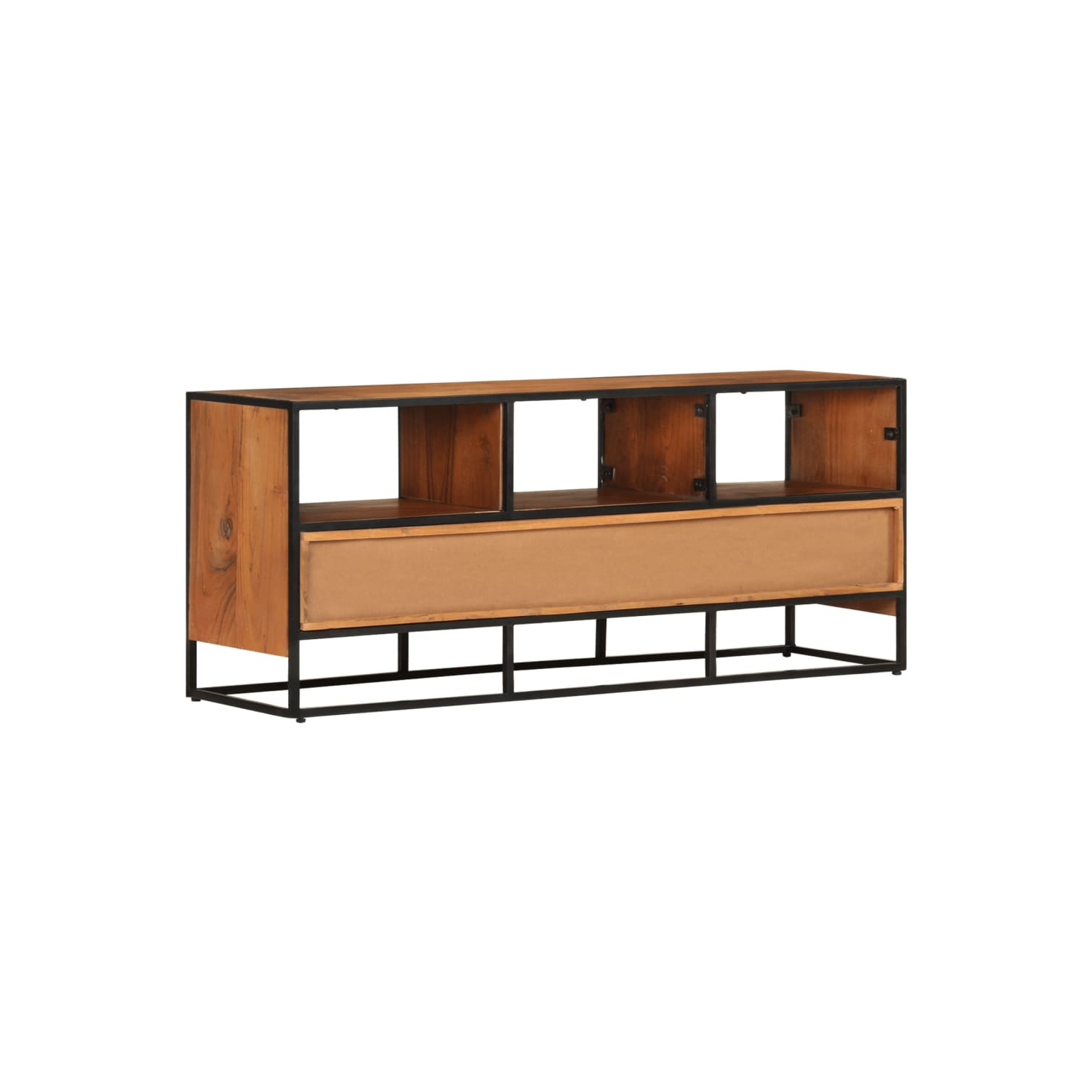 vidaXL TV Cabinet 43.3"x11.8"x17.7" Solid Acacia Wood