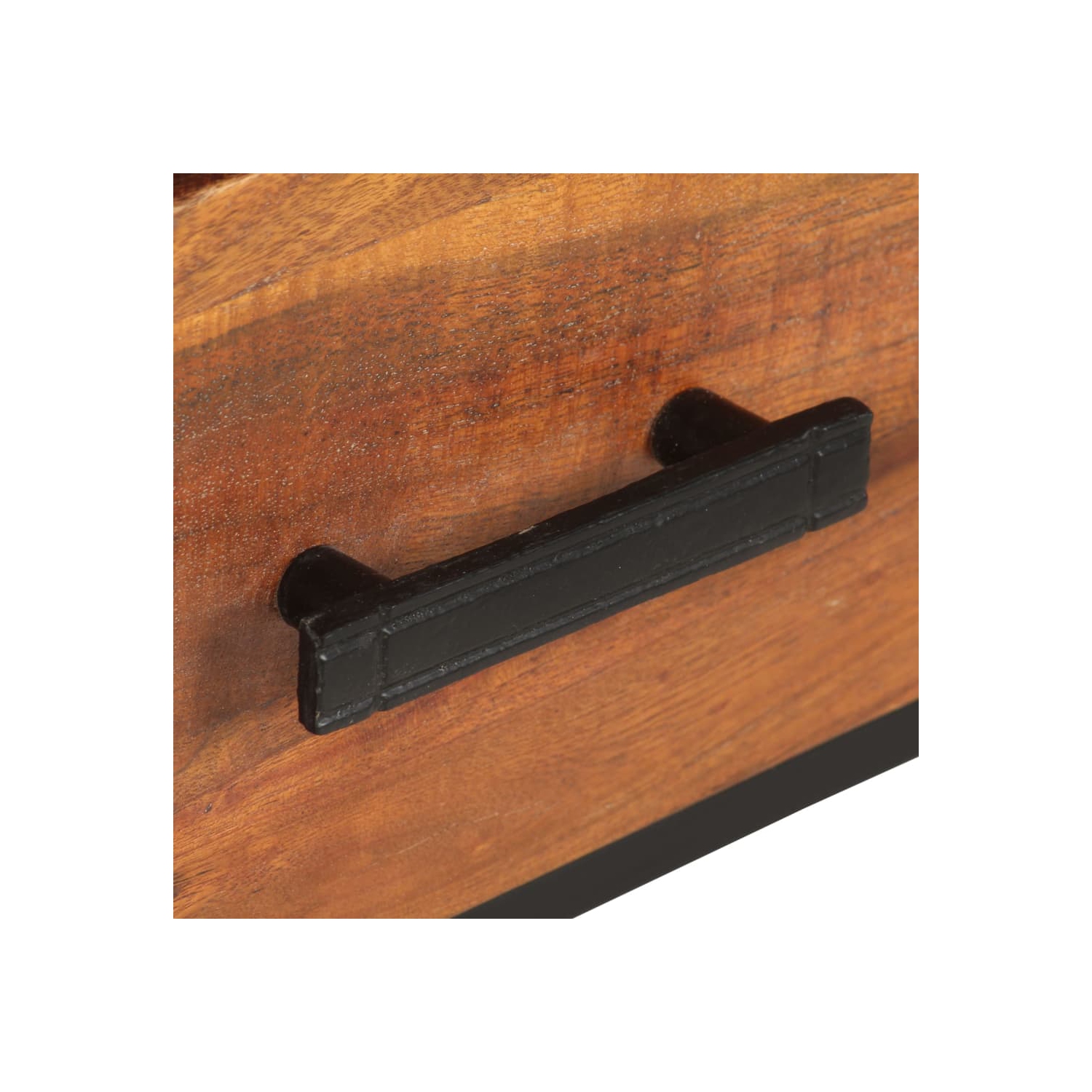 vidaXL TV Cabinet 43.3"x11.8"x17.7" Solid Acacia Wood