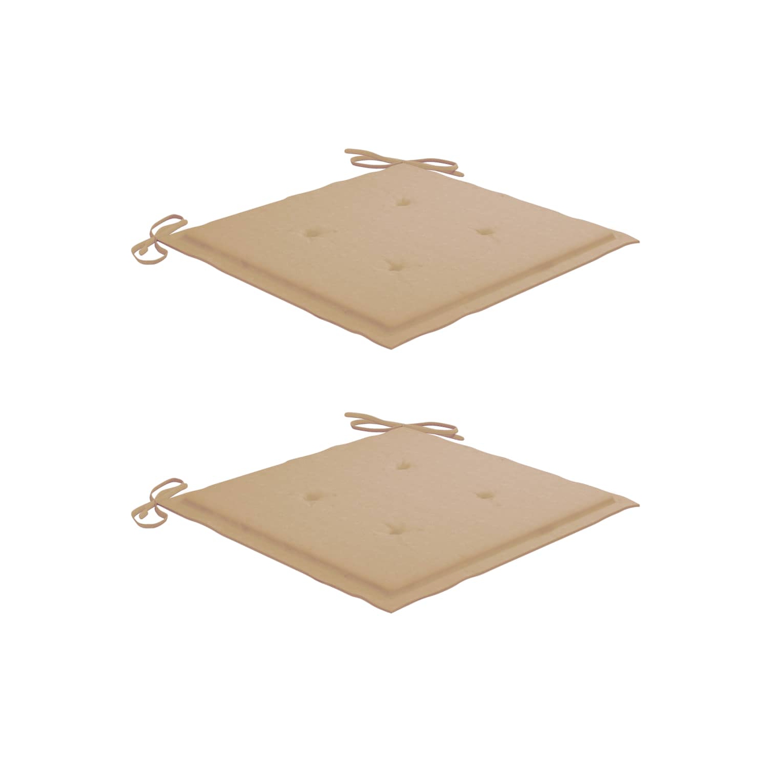 vidaXL Rocking Chair with Beige Cushion Solid Teak Wood