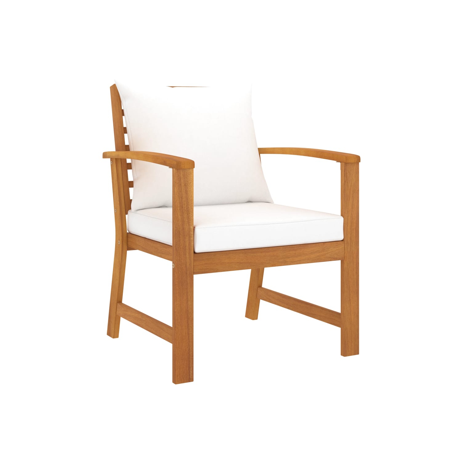 vidaXL 5 Piece Garden Lounge Set with Cushion Solid Acacia Wood